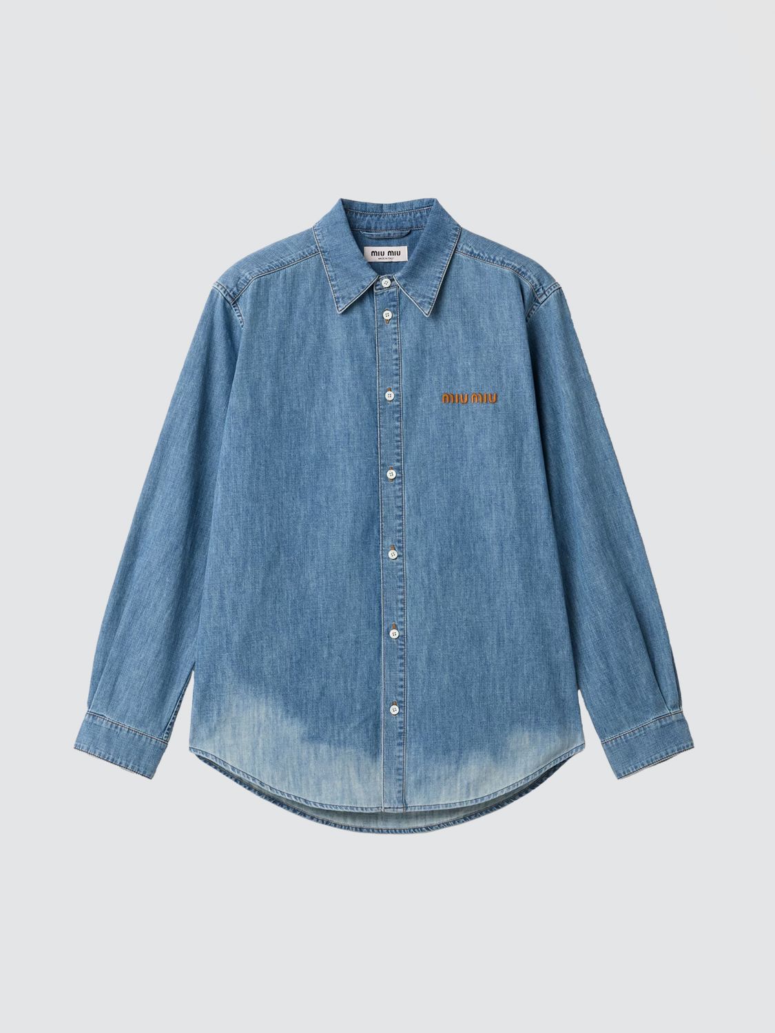 Miu Miu Shirt Woman Blue MIU MIU