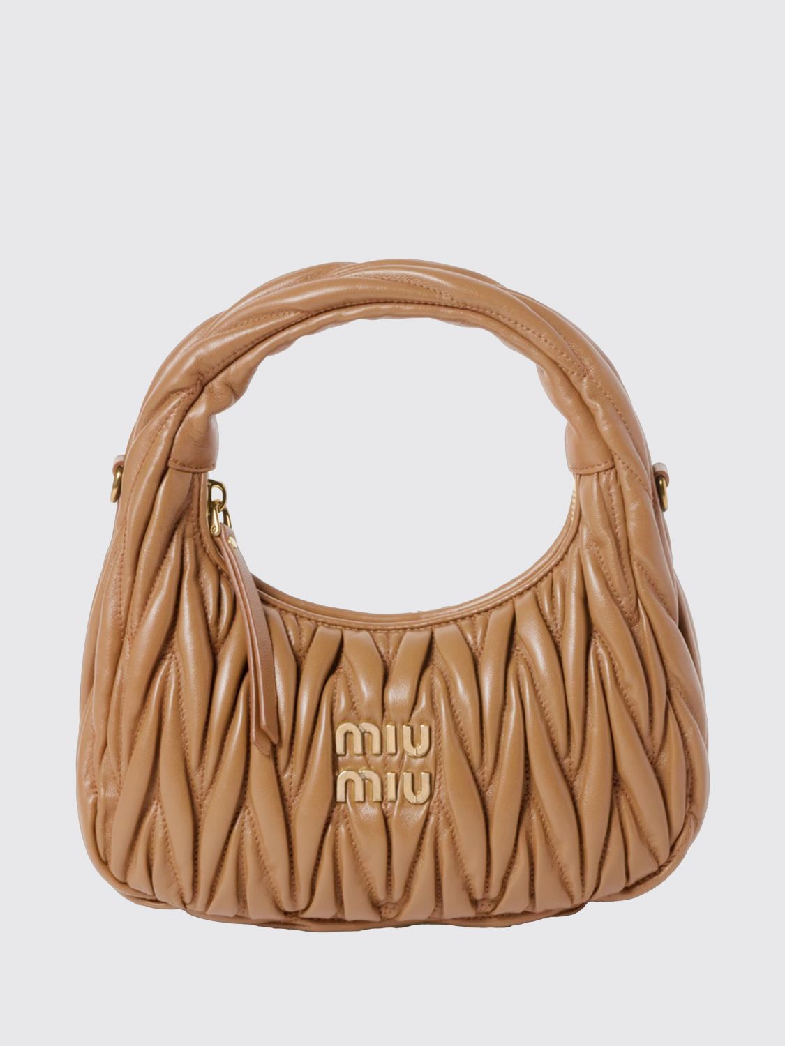 Miu Miu Handbag Woman Camel MIU MIU