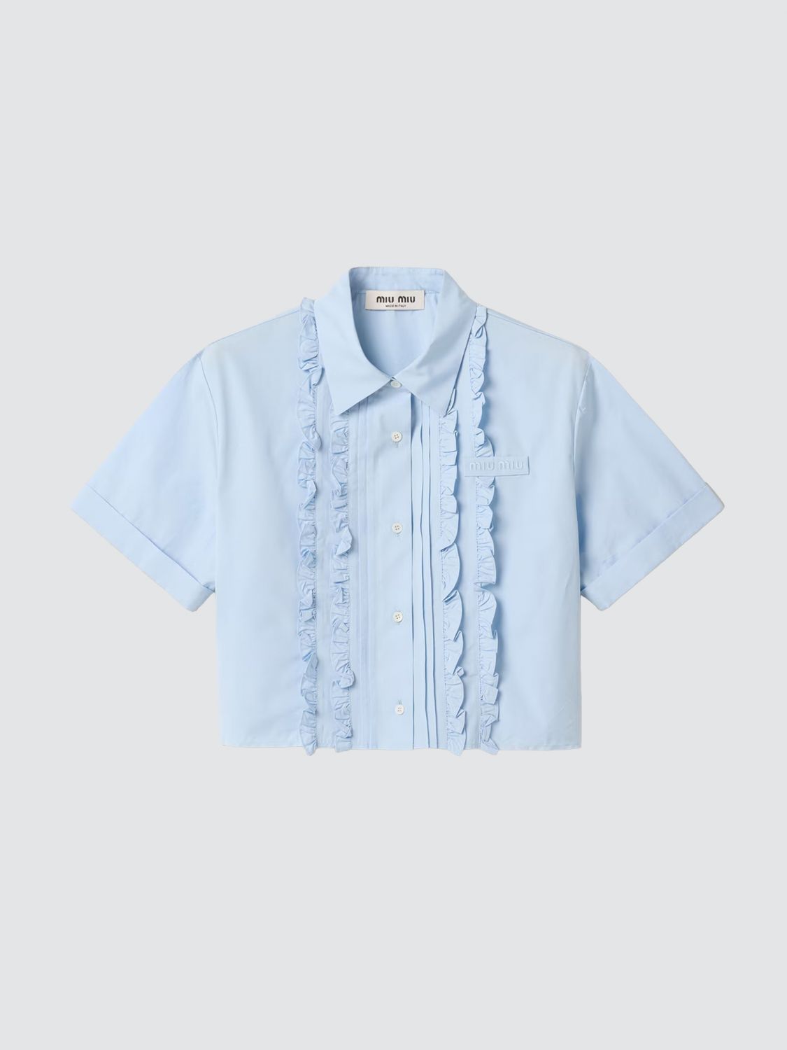 Miu Miu Shirt Woman Blue MIU MIU