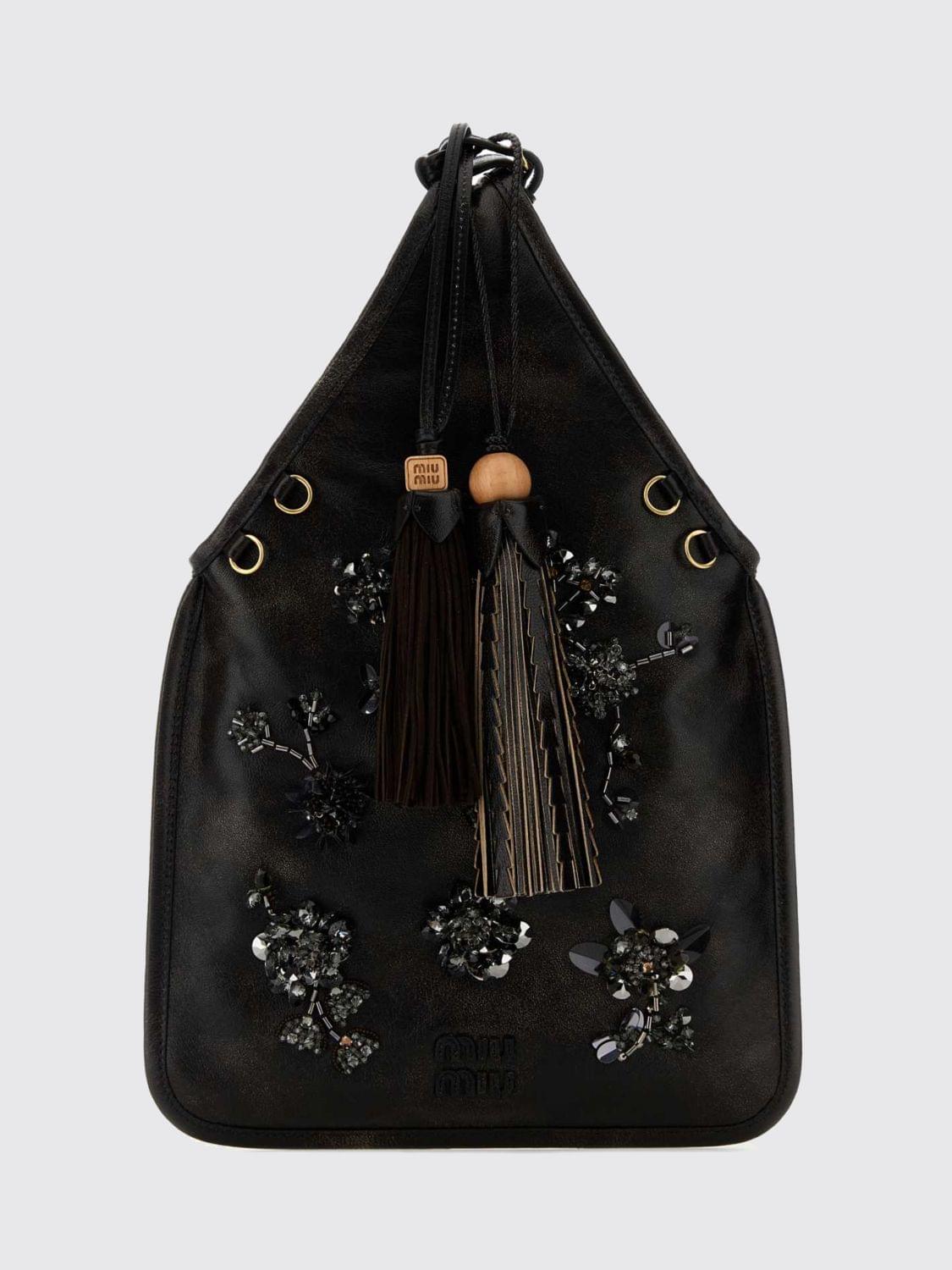 Miu Miu Handbag Woman Coffee MIU MIU