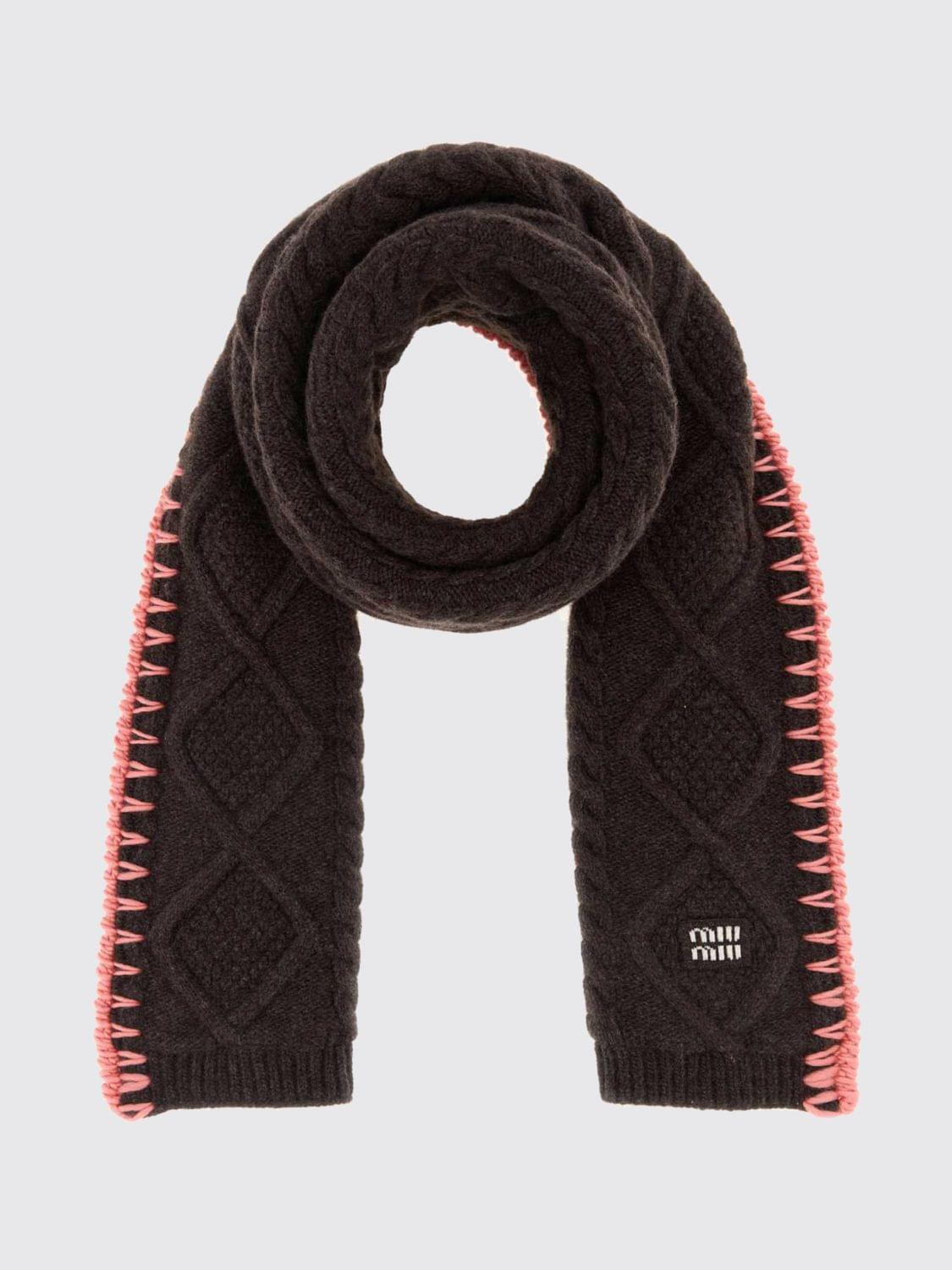 Miu Miu Scarf Woman Dark MIU MIU