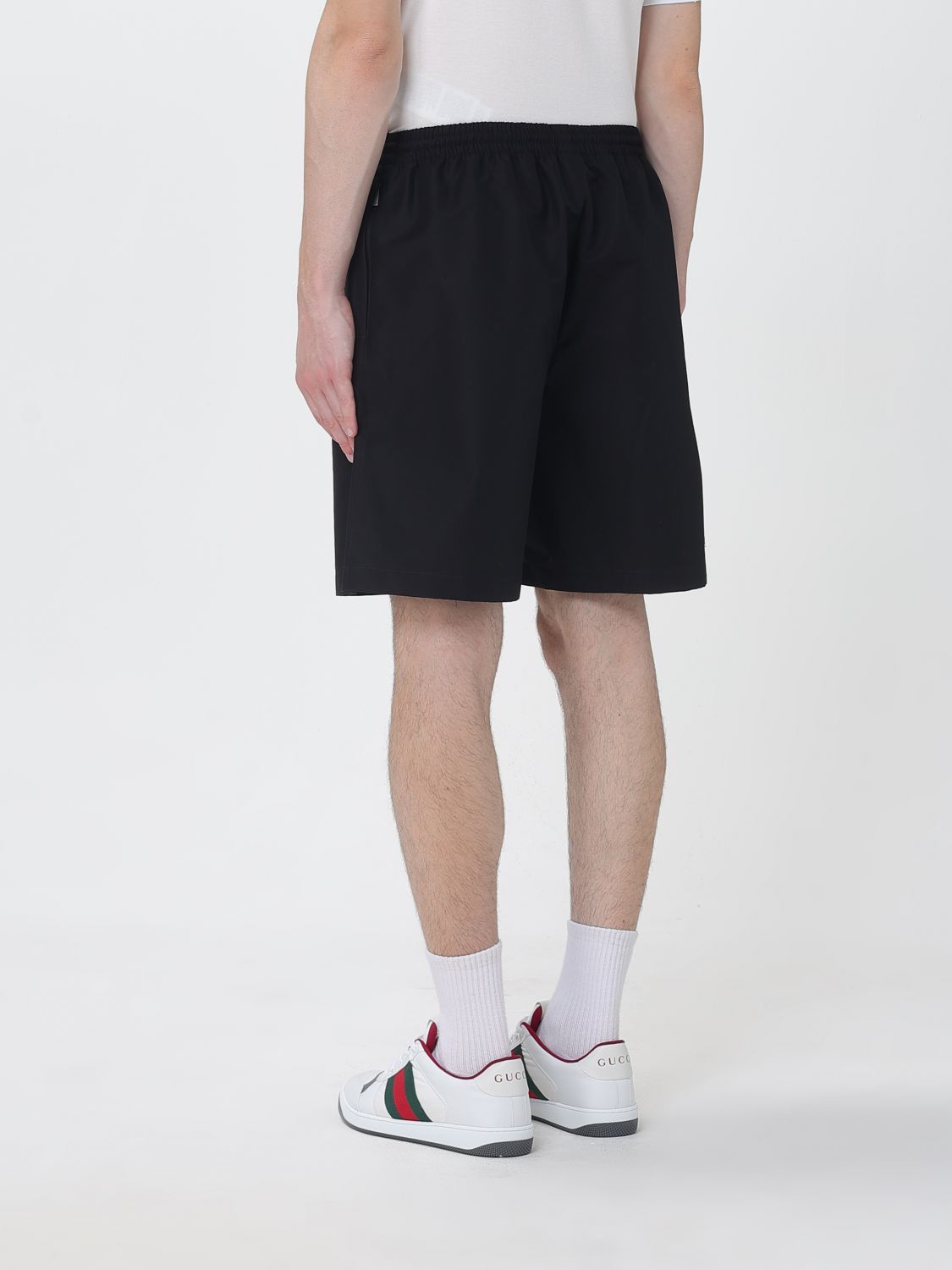 Knee-Length Cotton Sport Shorts Gucci With Elasticated Waist GUCCI