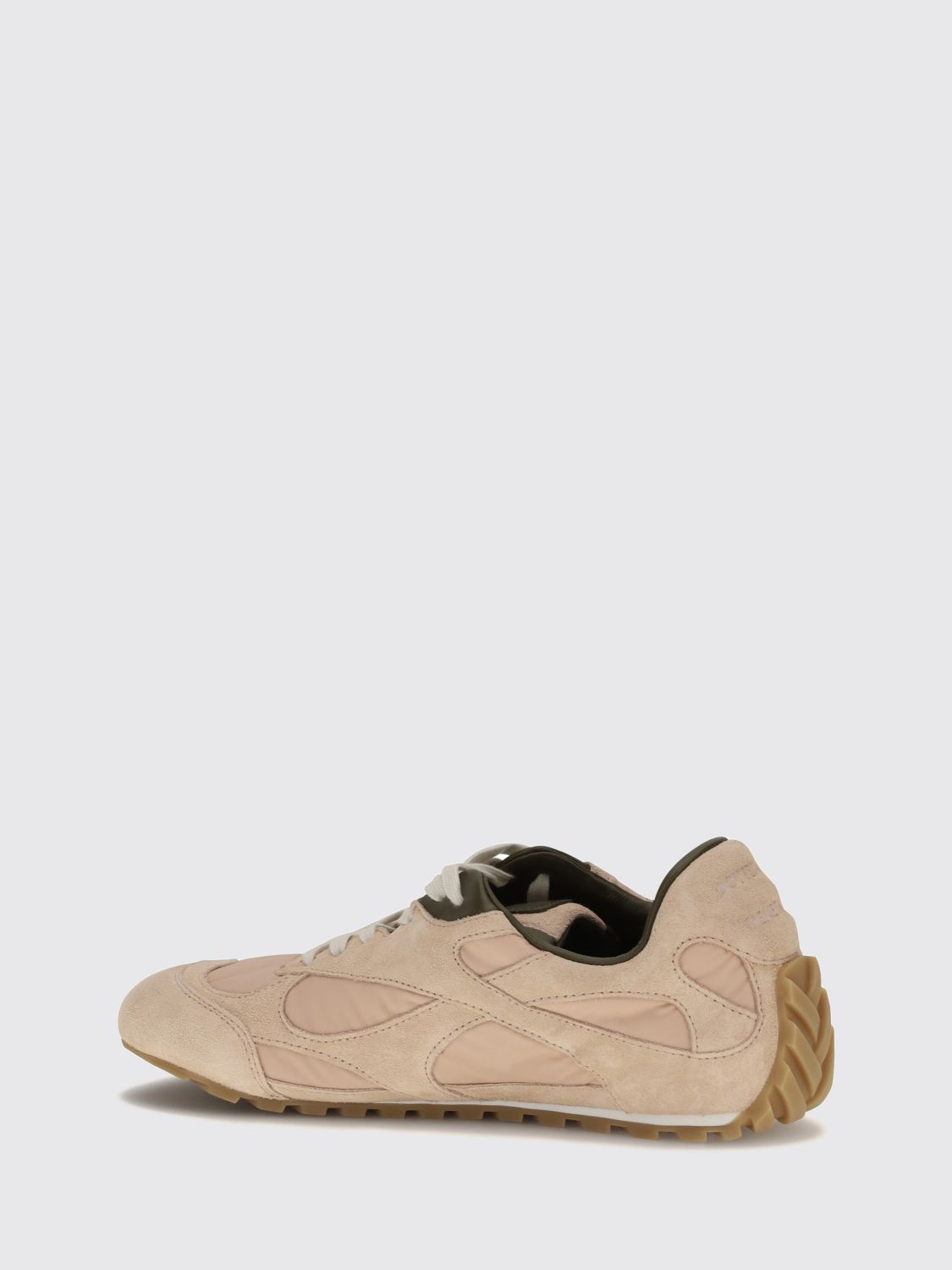 Bottega Veneta Women Bottega Veneta Orbit Suede And Nylon Sneakers With Notched Sole BOTTEGA VENETA