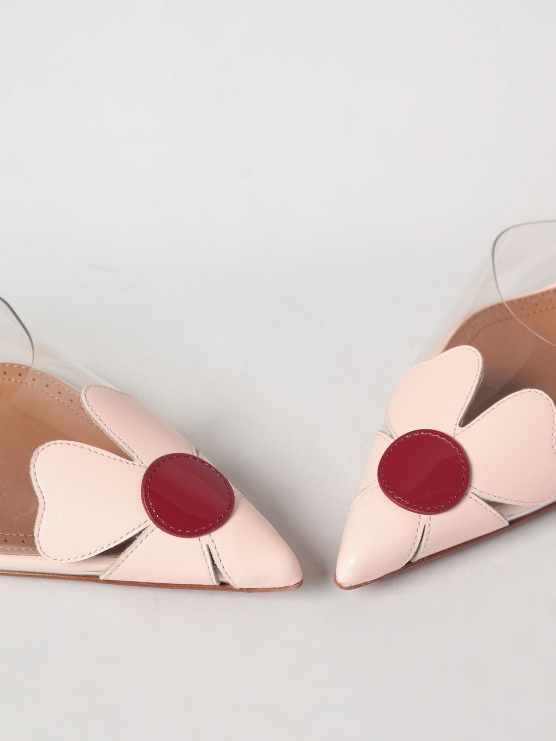 AlaiA Women Bloom Floral Print Pvc And Leather Mules Alaia With Medium Heel ALAIA