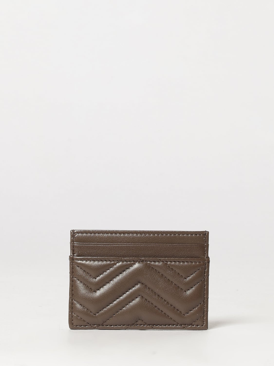 Gucci Women Gg Marmont Quilted Chevron Nappa Leather Card Holder Gucci GUCCI