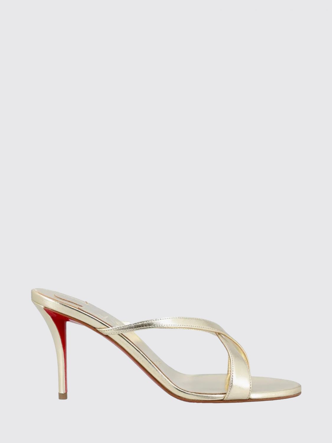 Christian Louboutin Heeled Sandal Woman Silver CHRISTIAN LOUBOUTIN