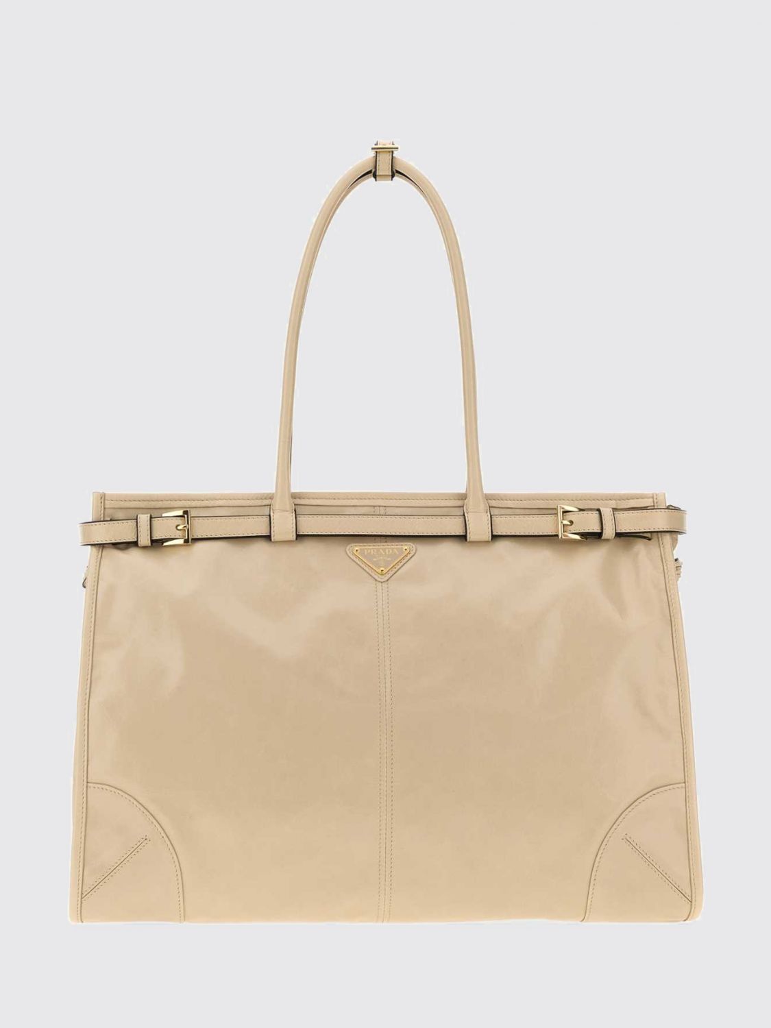 Prada Shoulder Bag Woman Beige PRADA