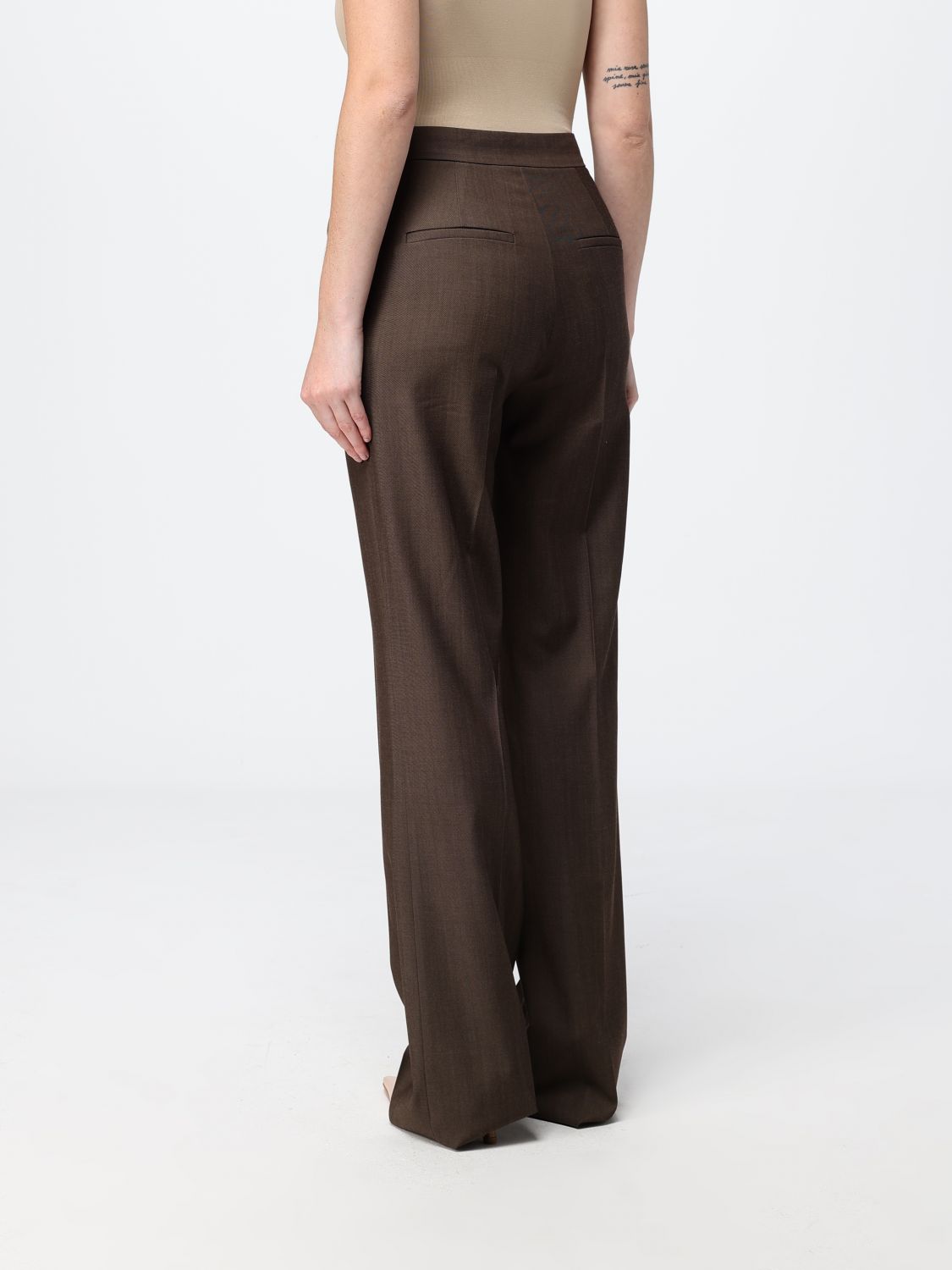 Max Mara Pants Woman Leather MAX MARA