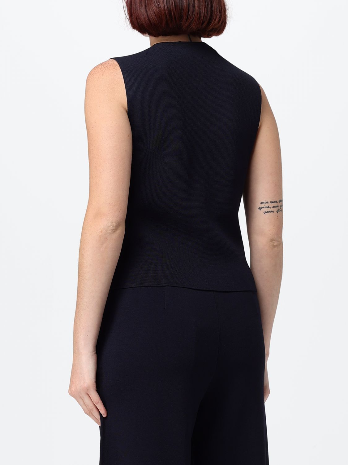 Max Mara Waistcoat Woman Navy MAX MARA