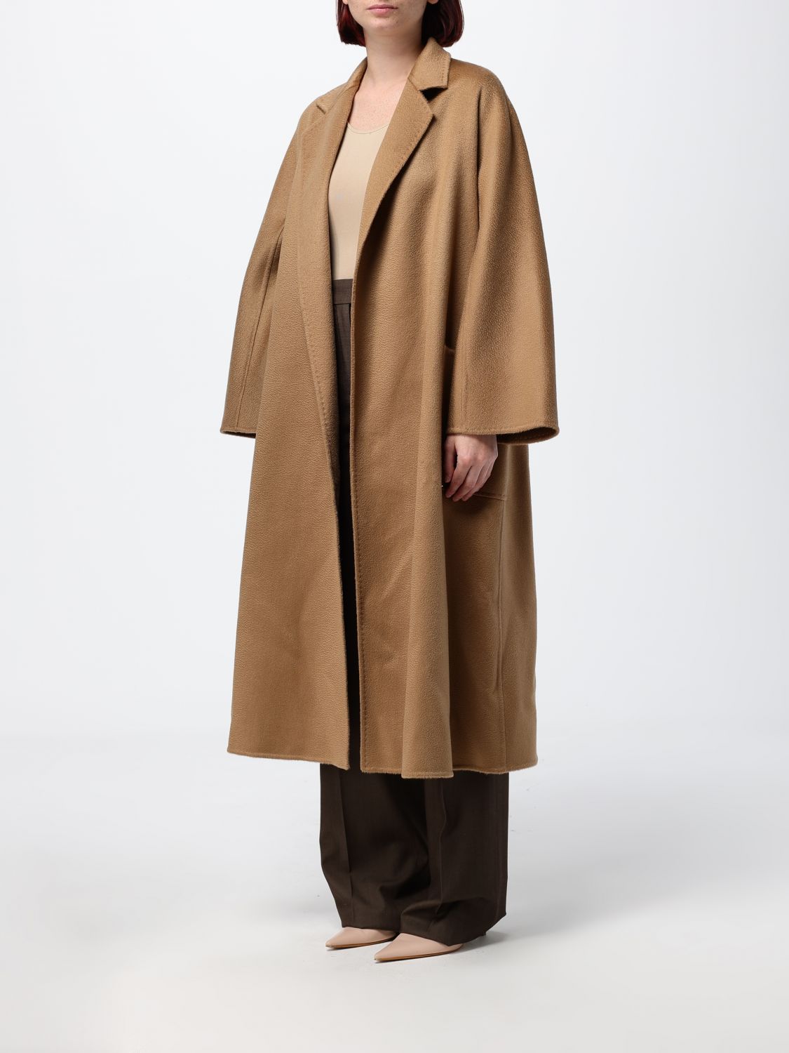 Max Mara Coat Woman Camel MAX MARA
