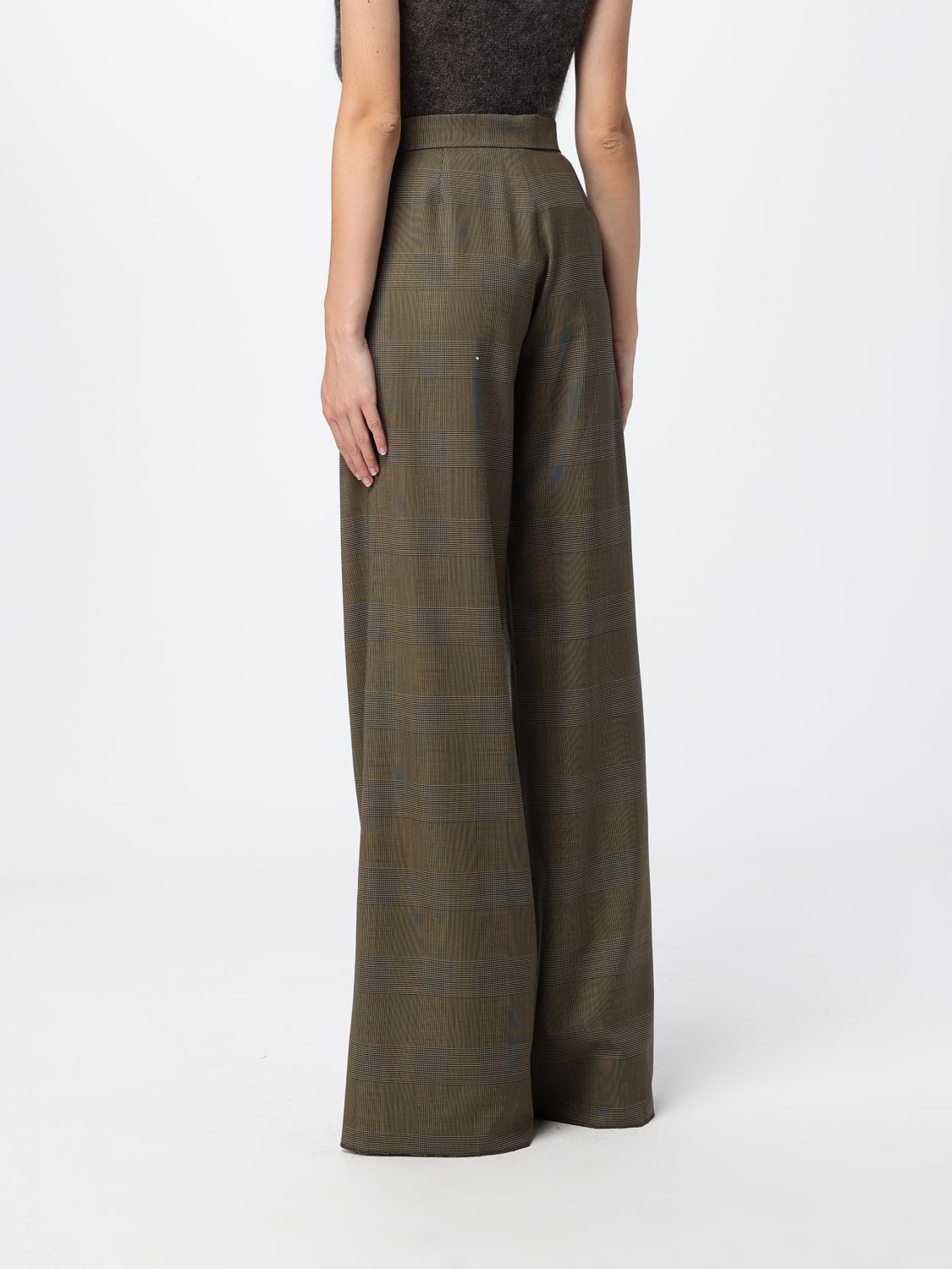 Max Mara Pants Woman Kaki MAX MARA