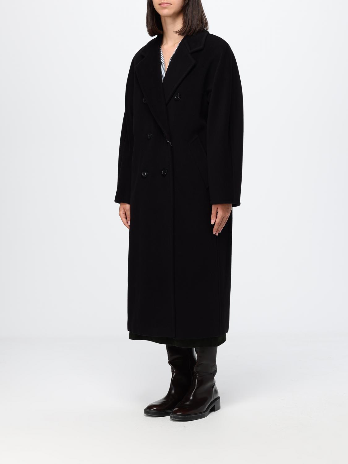 Max Mara Women Madame Double-Breasted Long Wool Coat Max Mara With Belt MAX MARA