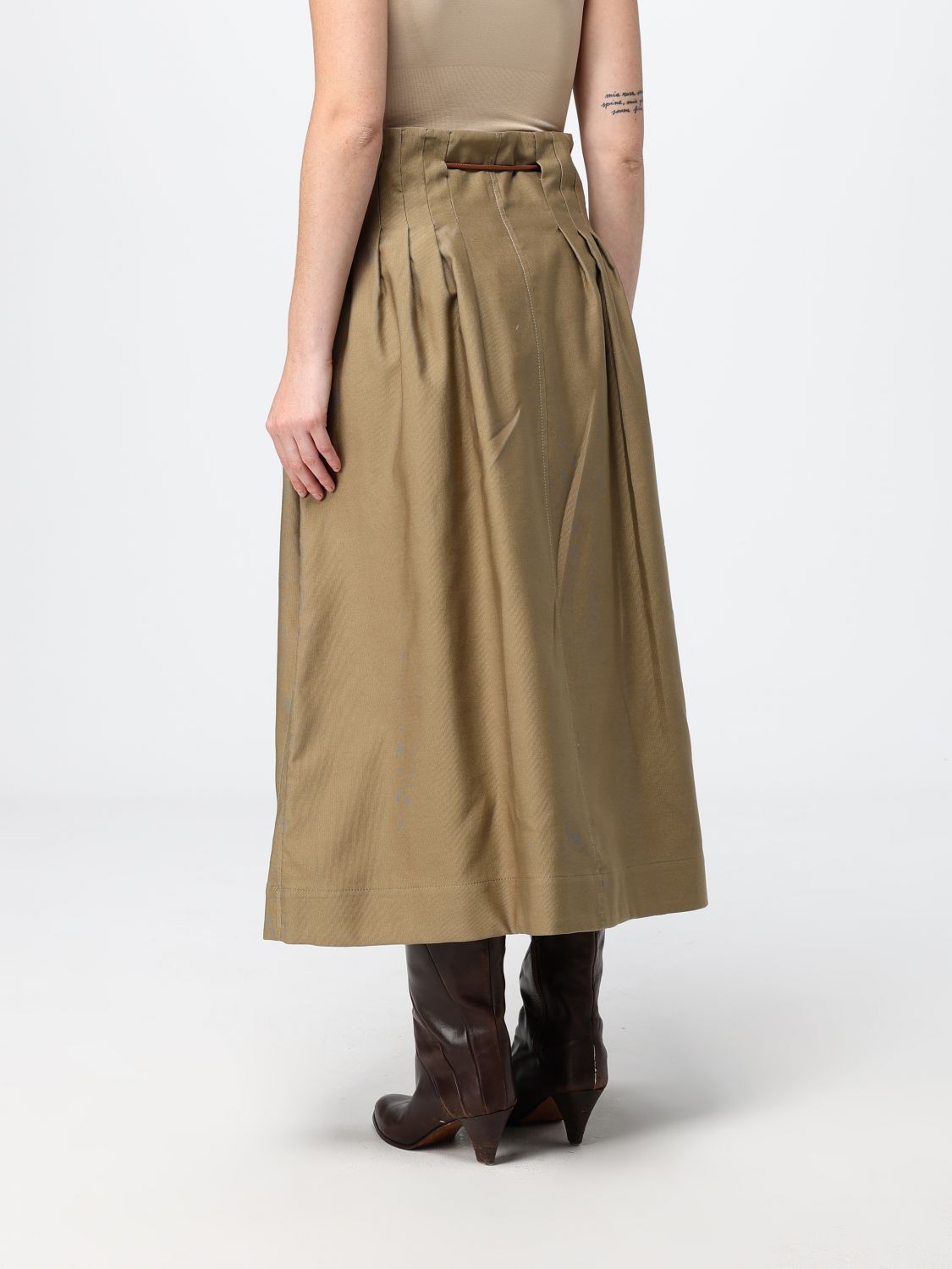 Max Mara Skirt Woman Kaki MAX MARA