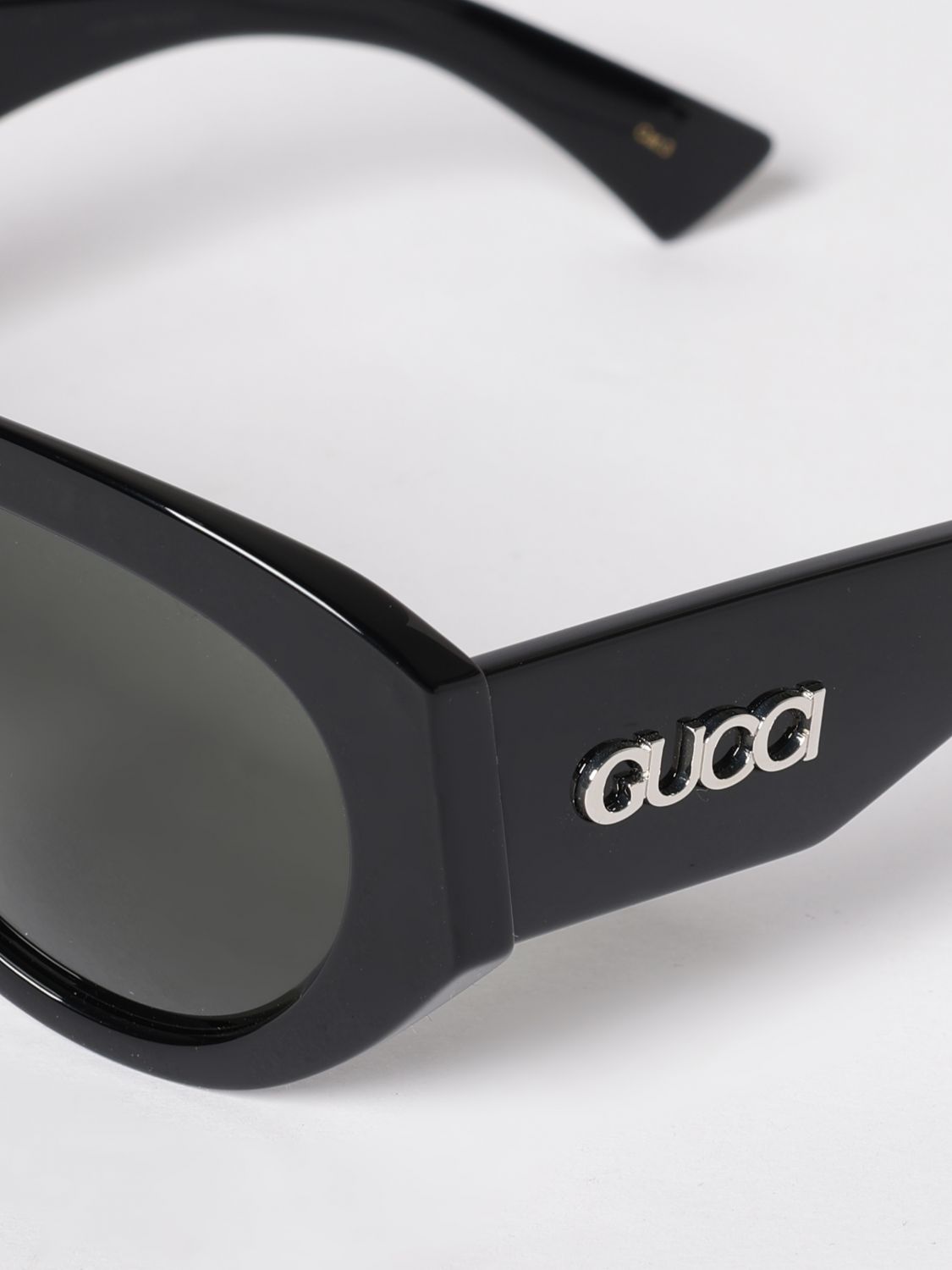Gucci Men Gucci Aviator Sunglasses In Recycled Acetate With Printed Logo GUCCI