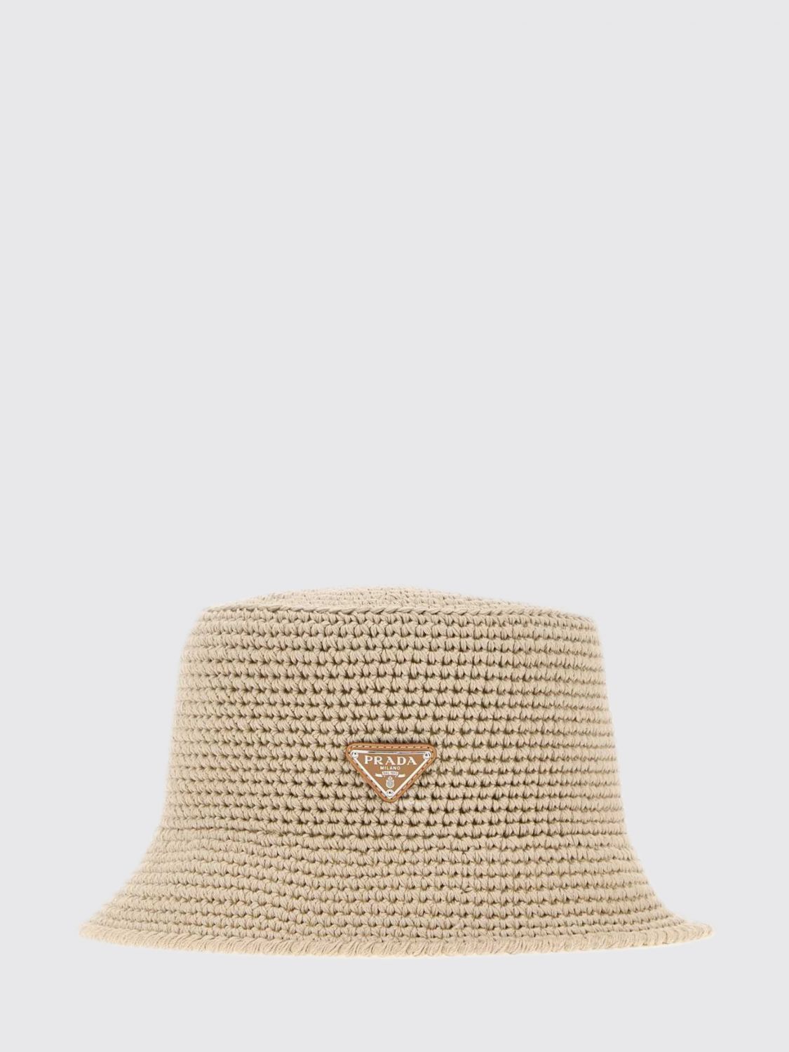 Prada Hat Men Sand PRADA