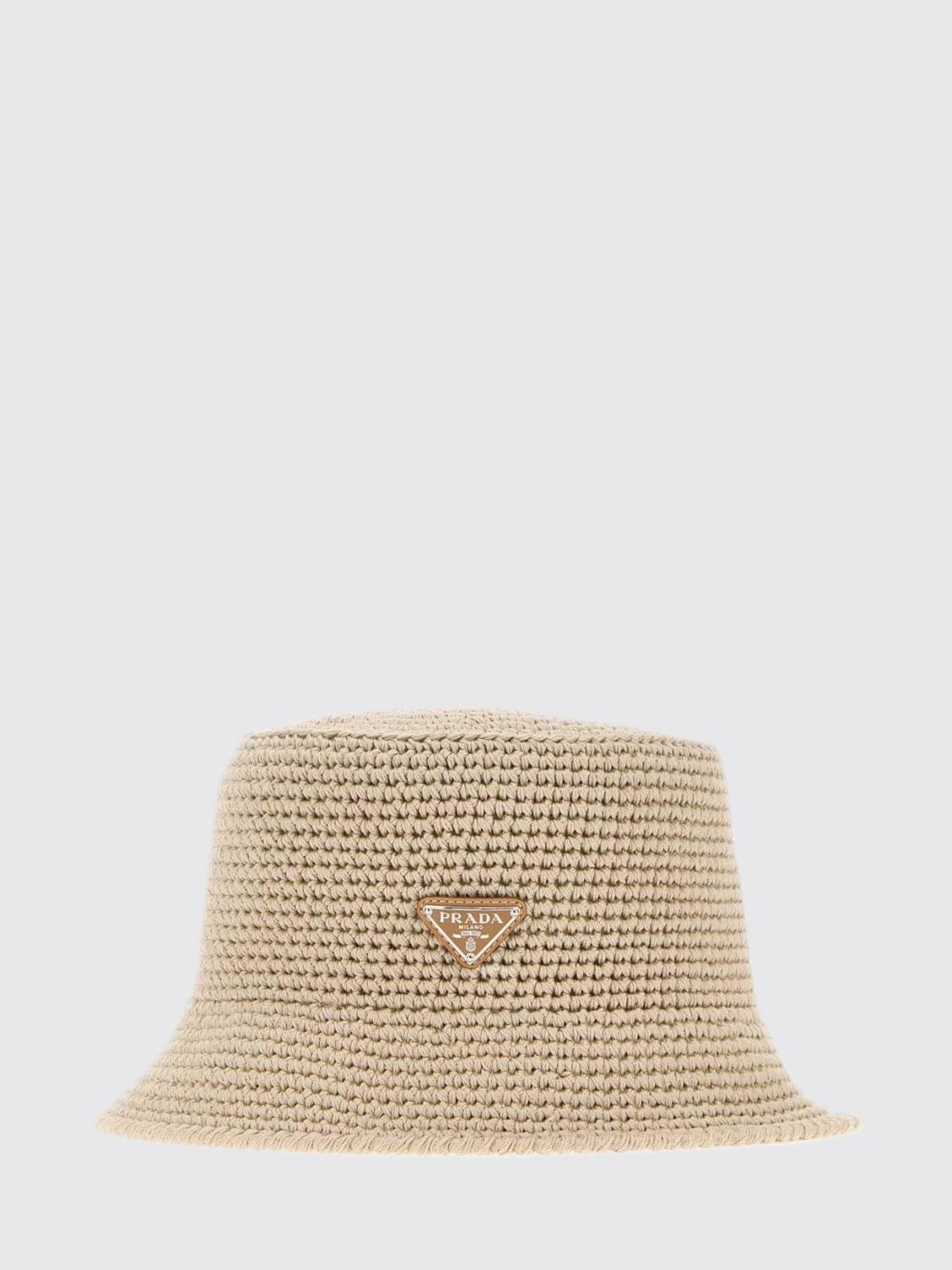 Prada Hat Men Sand PRADA