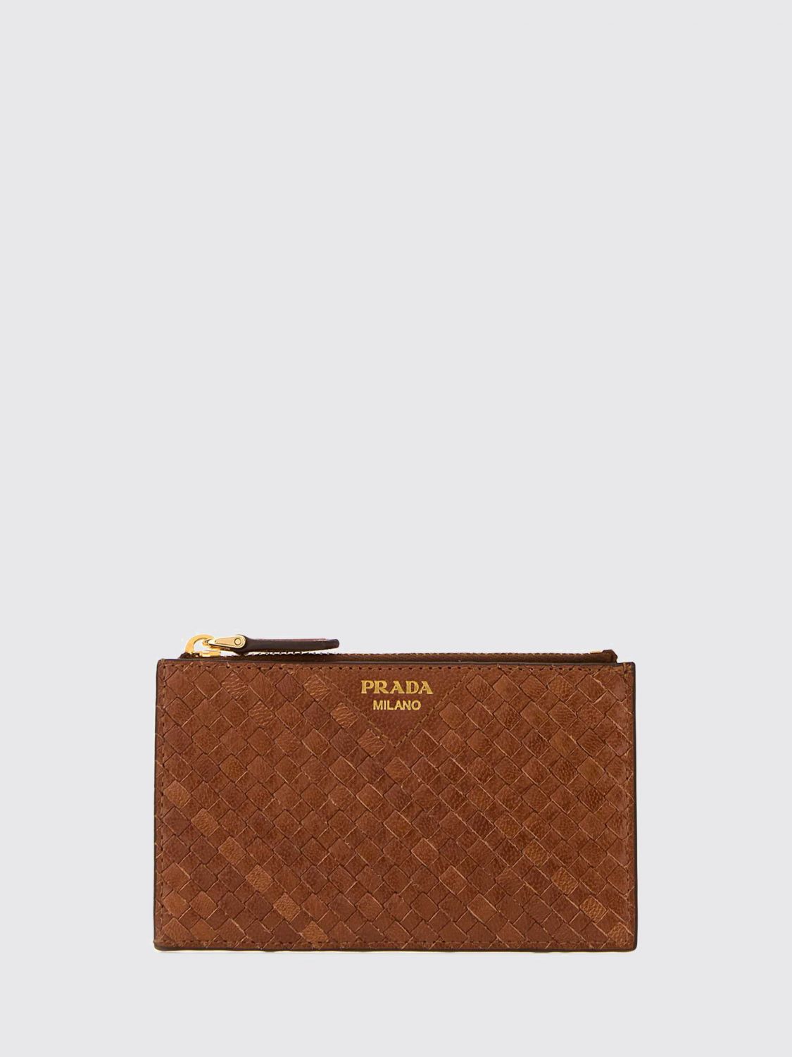 Prada Wallet Woman Brown PRADA