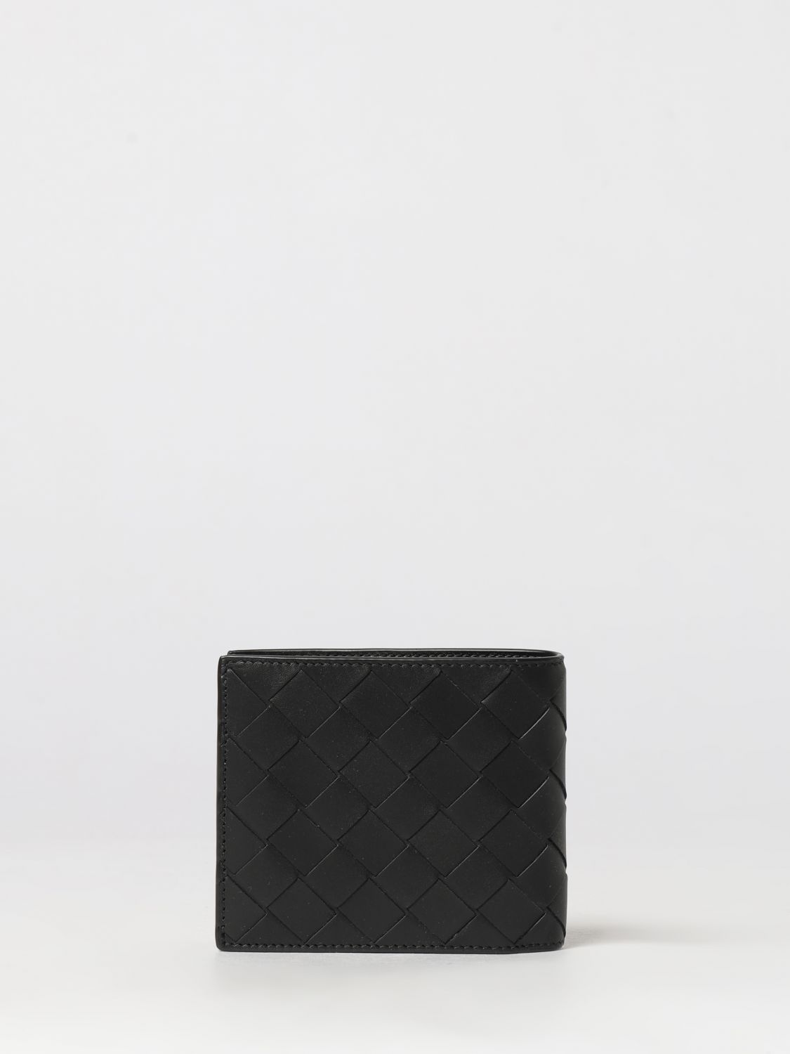 Bottega Veneta Men Bottega Veneta Woven Calfskin Bifold Wallet BOTTEGA VENETA