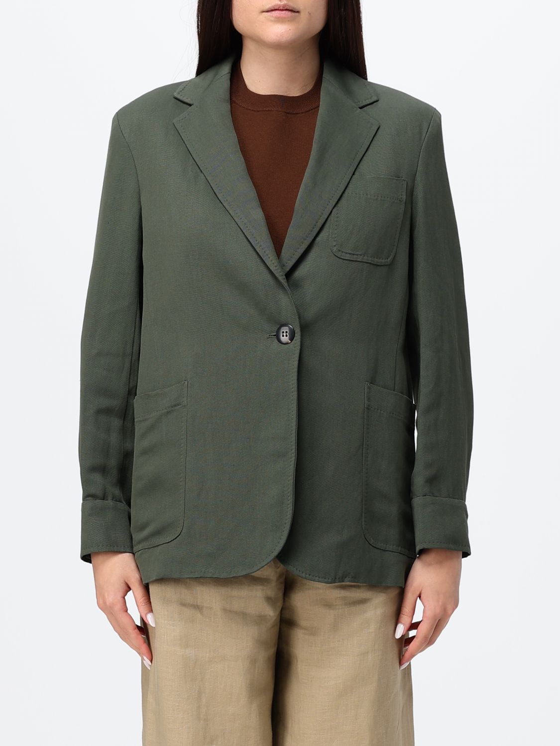 Max Mara Studio Jacket Woman Green MAX MARA STUDIO