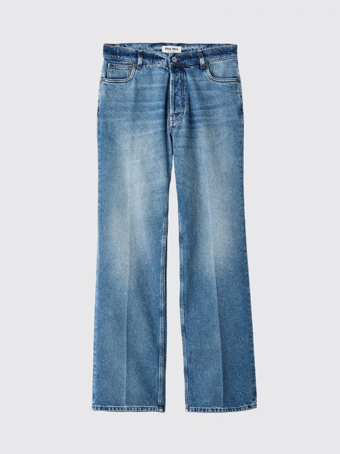 Miu Miu Jeans Woman Navy MIU MIU
