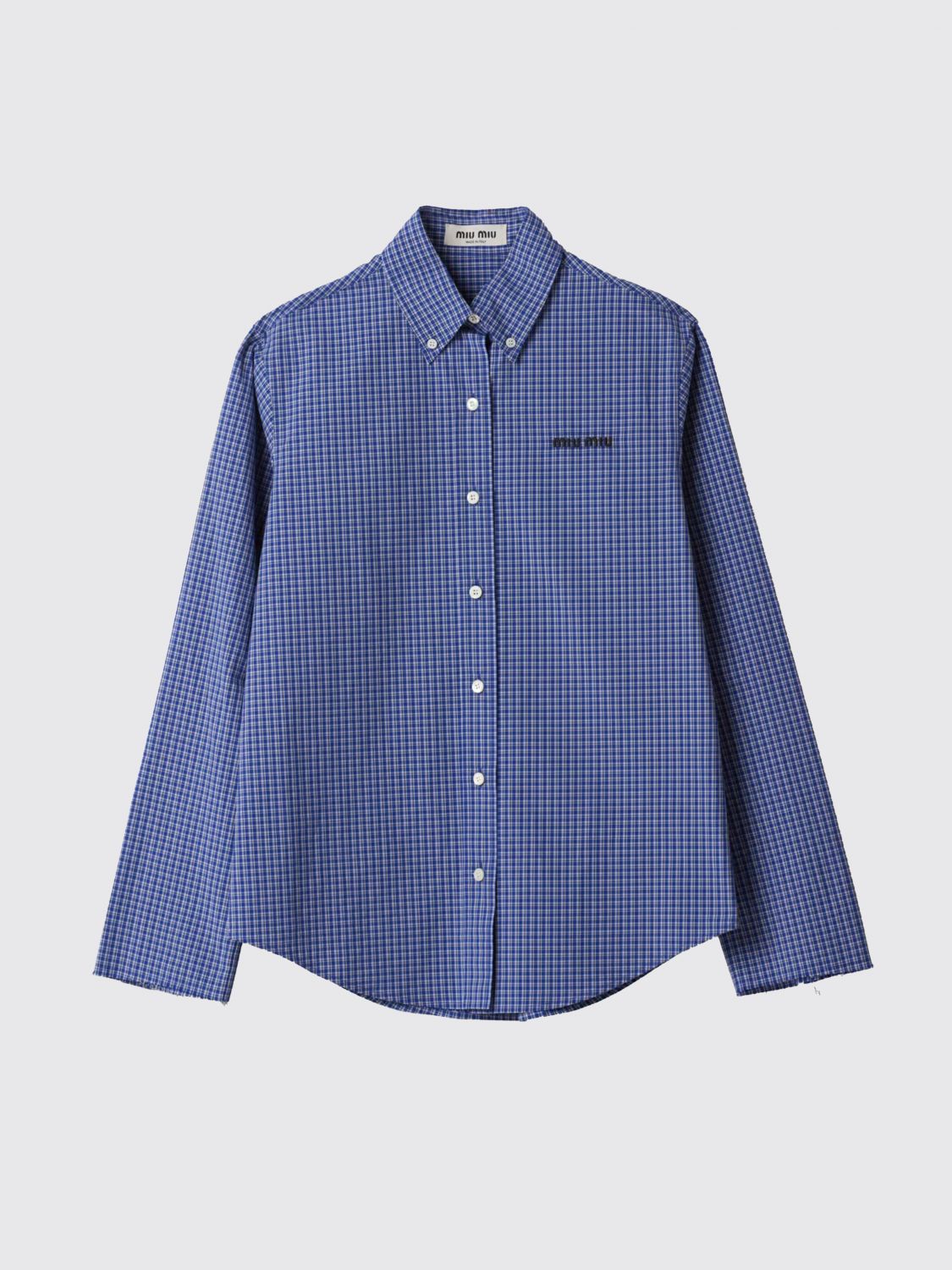 Miu Miu Shirt Woman Blue MIU MIU