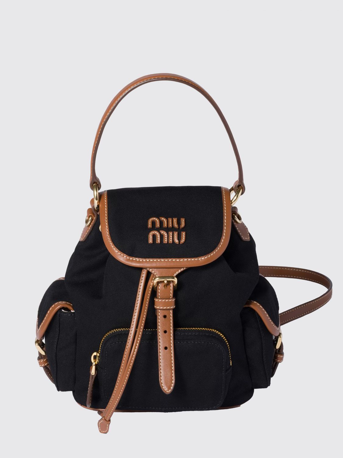 Miu Miu Backpack Woman Black MIU MIU