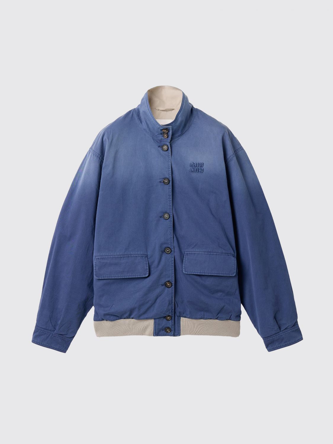 Miu Miu Jacket Woman Navy MIU MIU