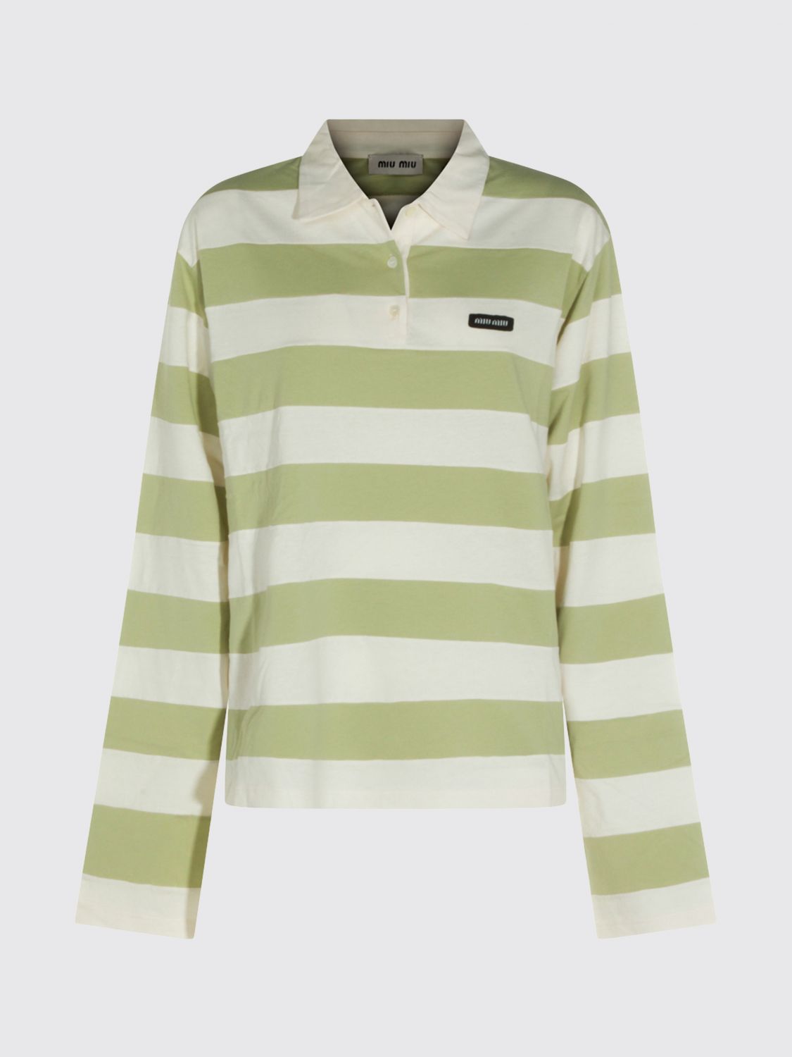 Miu Miu T-Shirt Woman Green MIU MIU