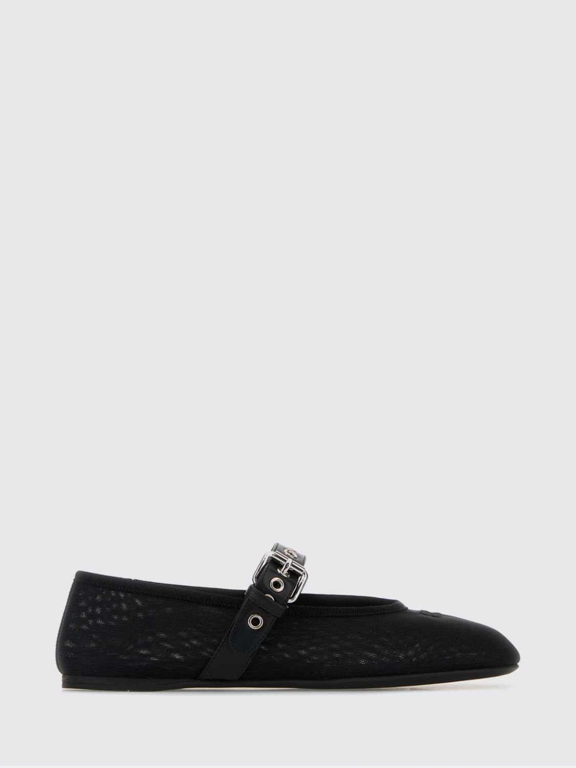 Miu Miu Flat Shoes Woman Black