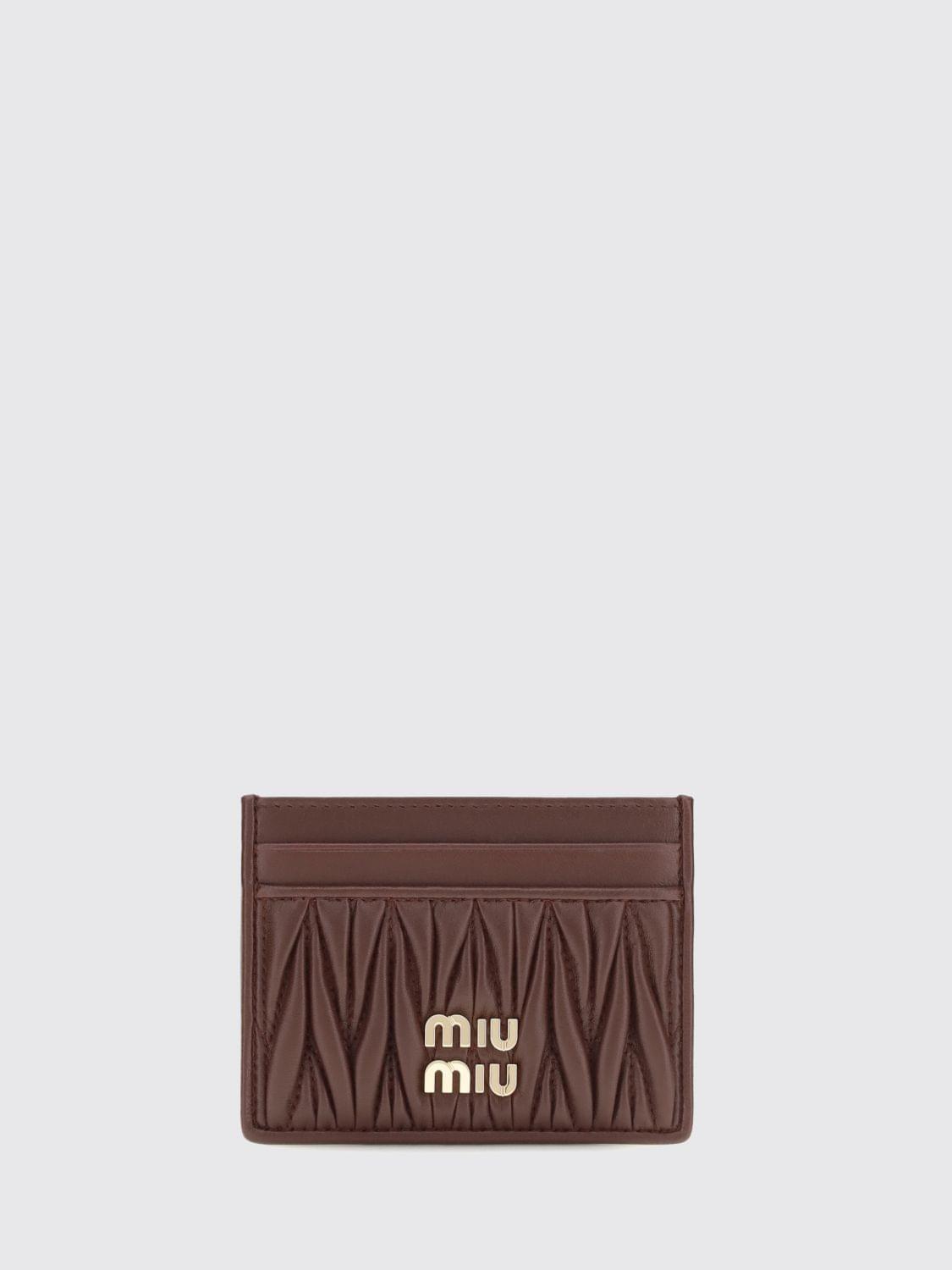 Miu Miu Wallet Woman Burgundy MIU MIU