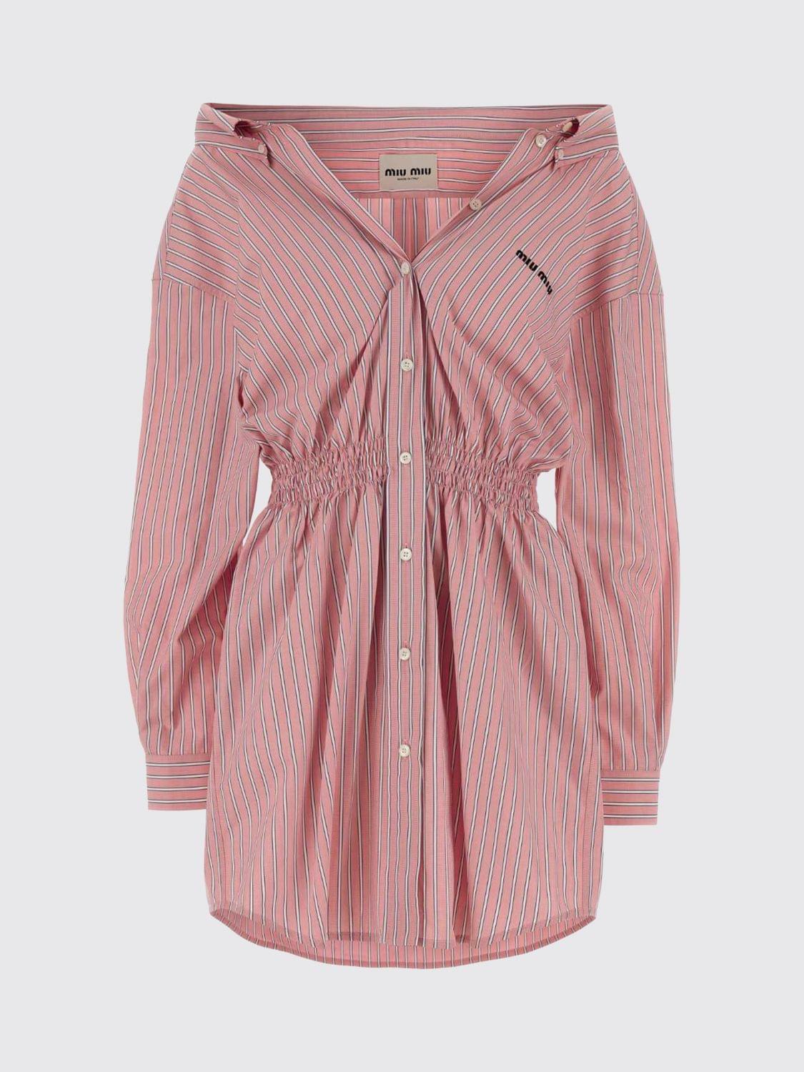Miu Miu Dress Woman Pink MIU MIU