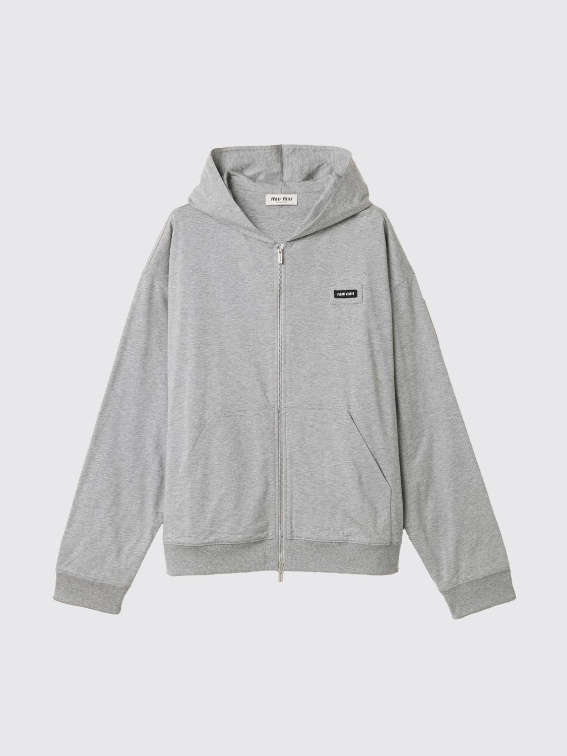 Miu Miu Sweatshirt Woman Grey MIU MIU