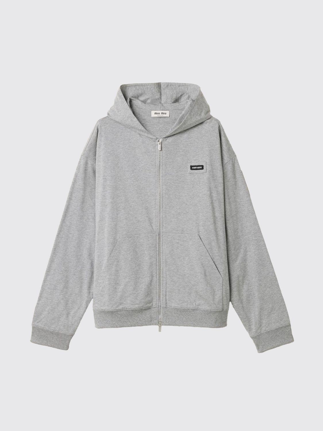 Miu Miu Sweatshirt Woman Grey MIU MIU