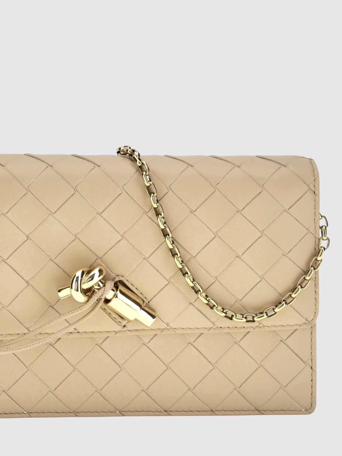 Bottega Veneta Women Andiamo Mini Intrecciato Lambskin Bag Bottega Veneta With Chain Strap BOTTEGA VENETA
