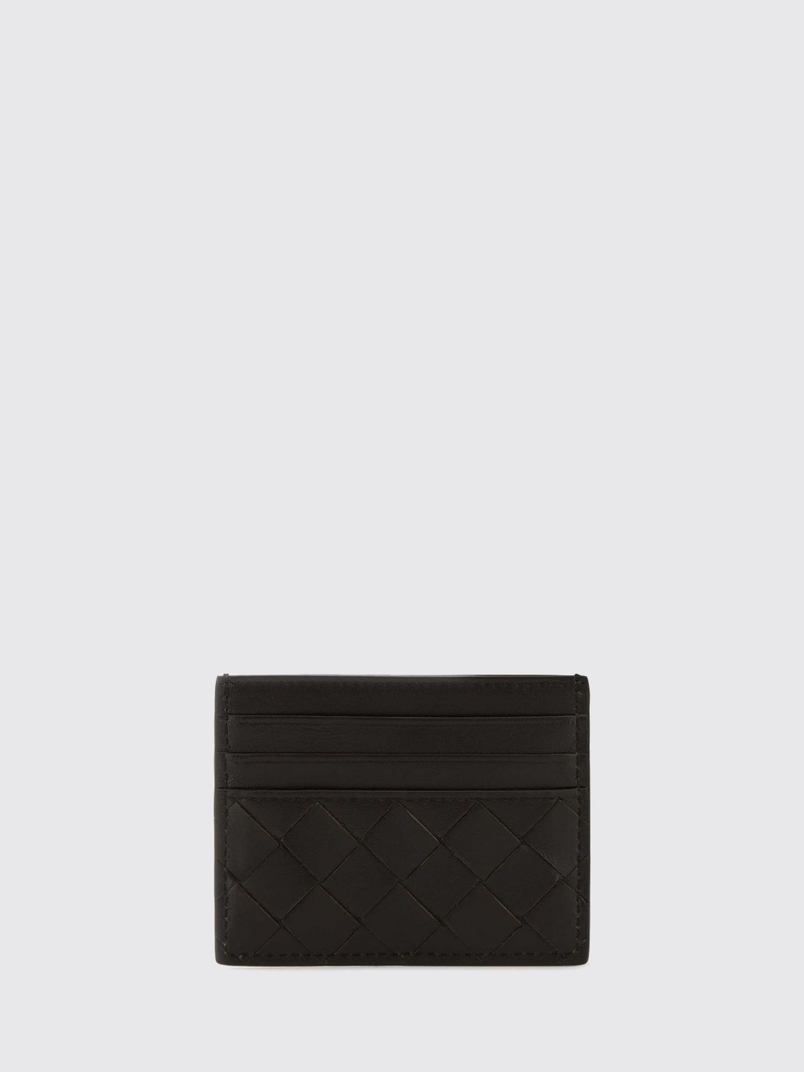 Bottega Veneta Women Bottega Veneta Flat Woven Nappa Calfskin Card Holder With 7 Slots BOTTEGA VENETA