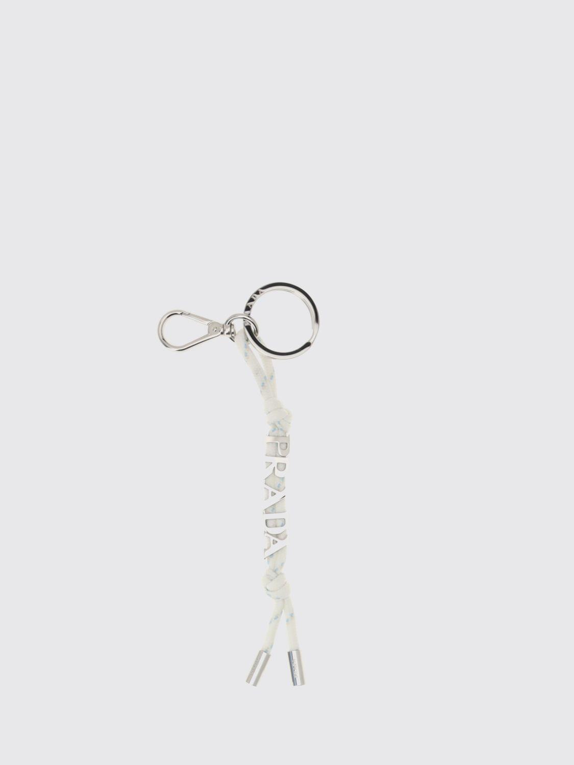Prada Keyring Men White PRADA