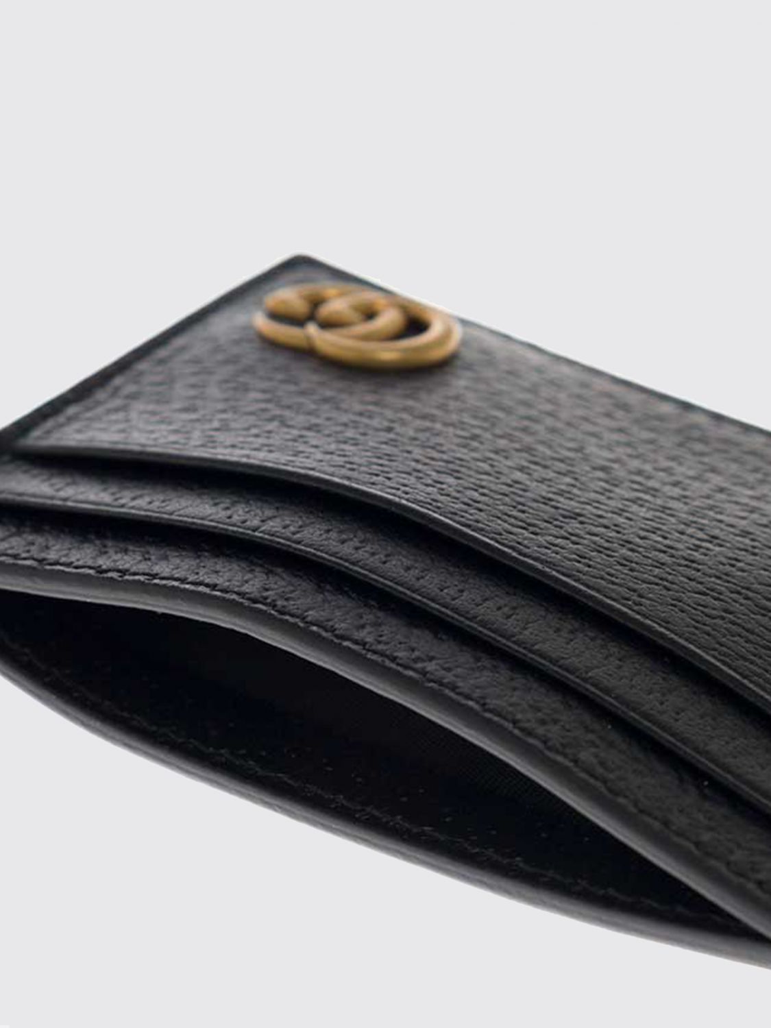 Gucci Men Gucci Gg Marmont Credit Card Holder In Leather GUCCI