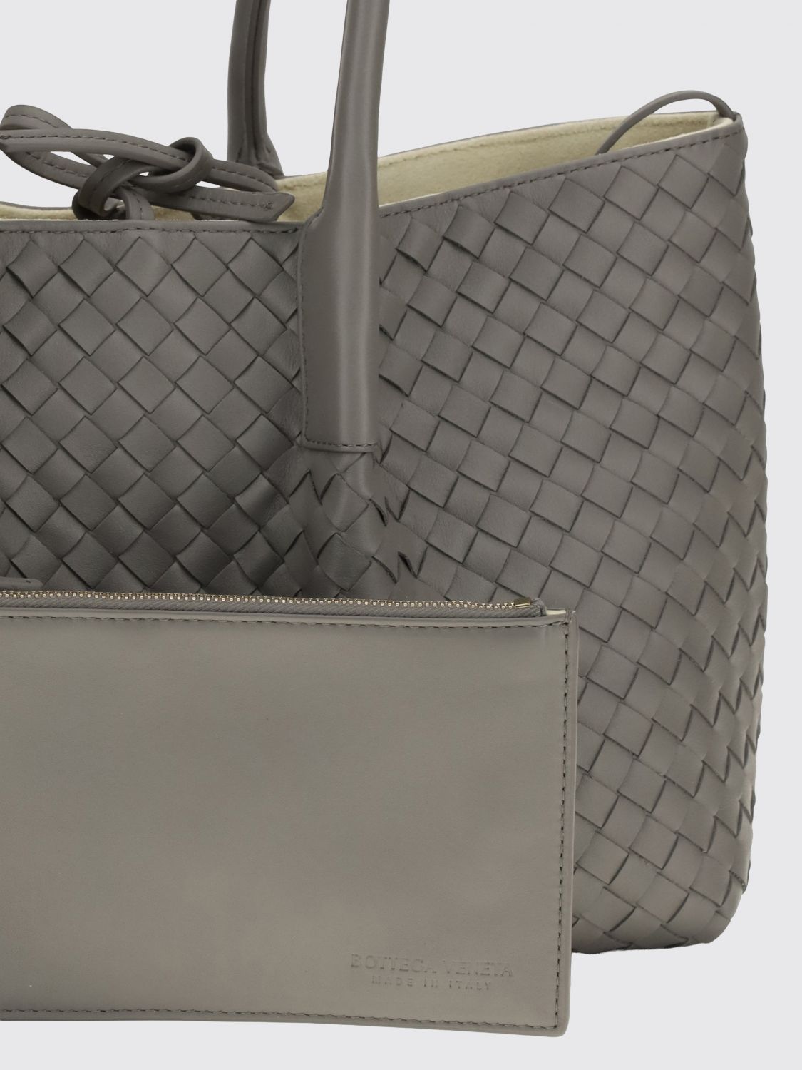 Bottega Veneta Women Bottega Veneta Pinacoteca Woven Calfskin Leather Shoulder Bag BOTTEGA VENETA