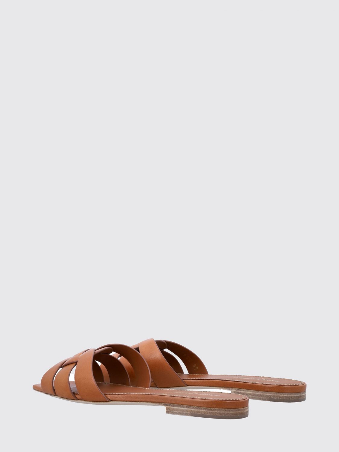 Saint Laurent Heeled Sandal Woman Leather SAINT LAURENT