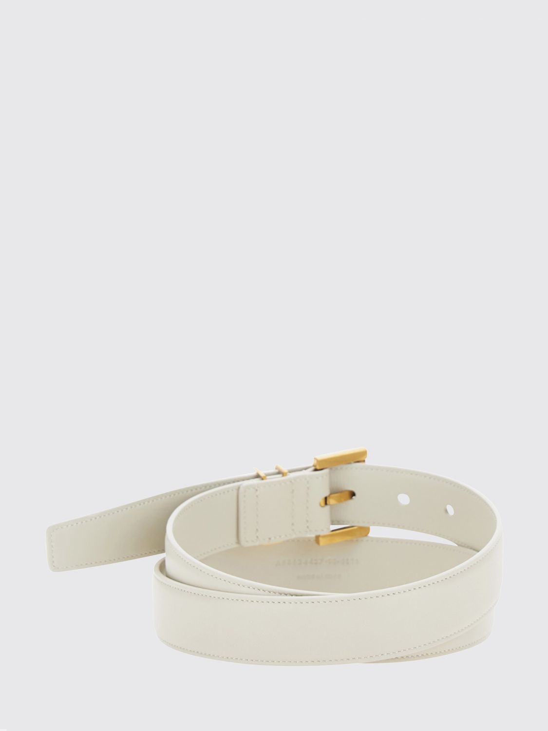 Saint Laurent Women Cassandre 3 Cm Calfskin Leather Belt Saint Laurent With Ysl Monogram SAINT LAURENT
