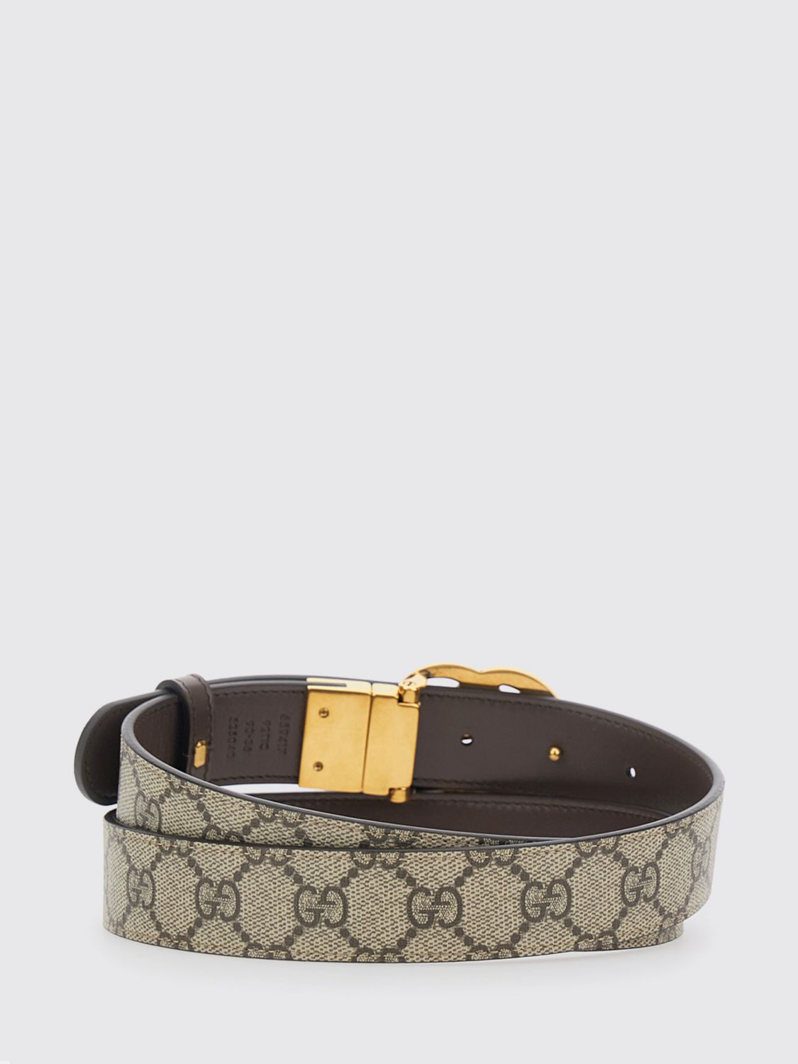 Gucci Women Reversible Gg Marmont Belt Gucci In Supreme Canvas And Leather With Double G Buckle GUCCI