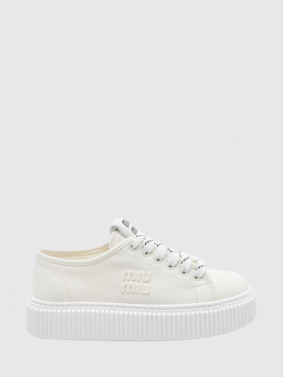 Miu Miu Sneakers Woman Ivory MIU MIU