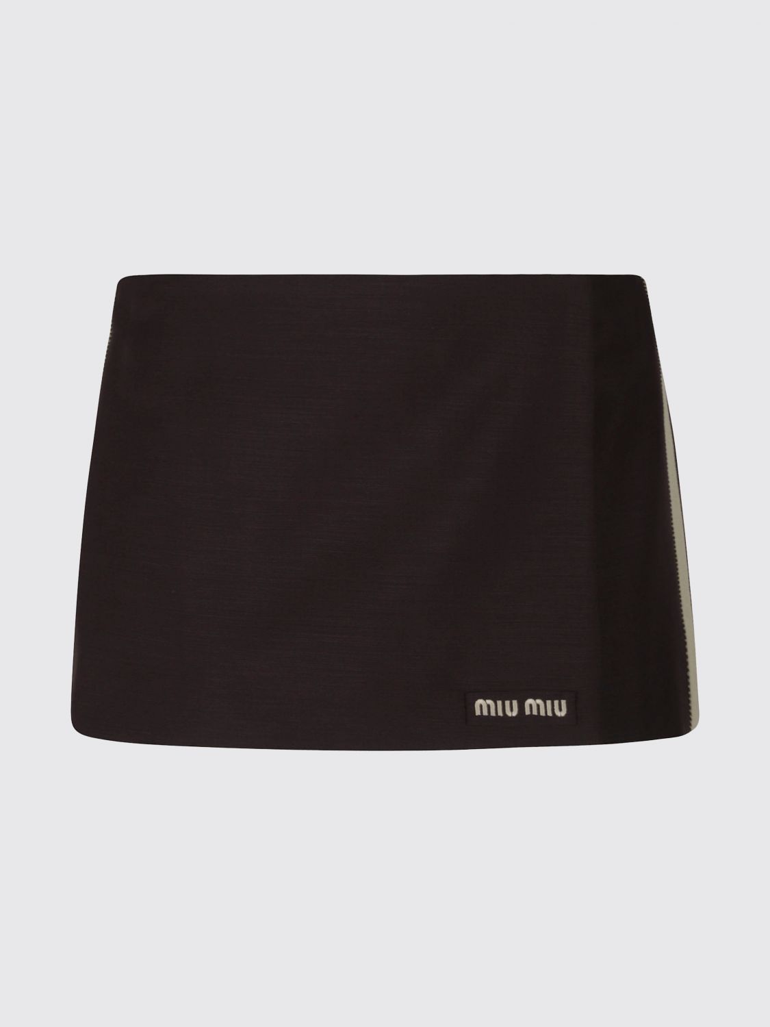 Miu Miu Skirt Woman Cocoa MIU MIU