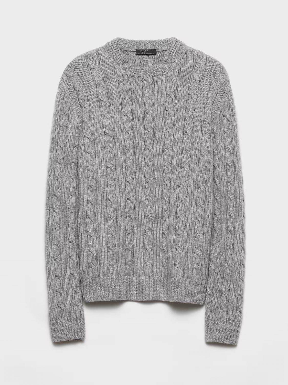 Prada Sweater Men Grey PRADA