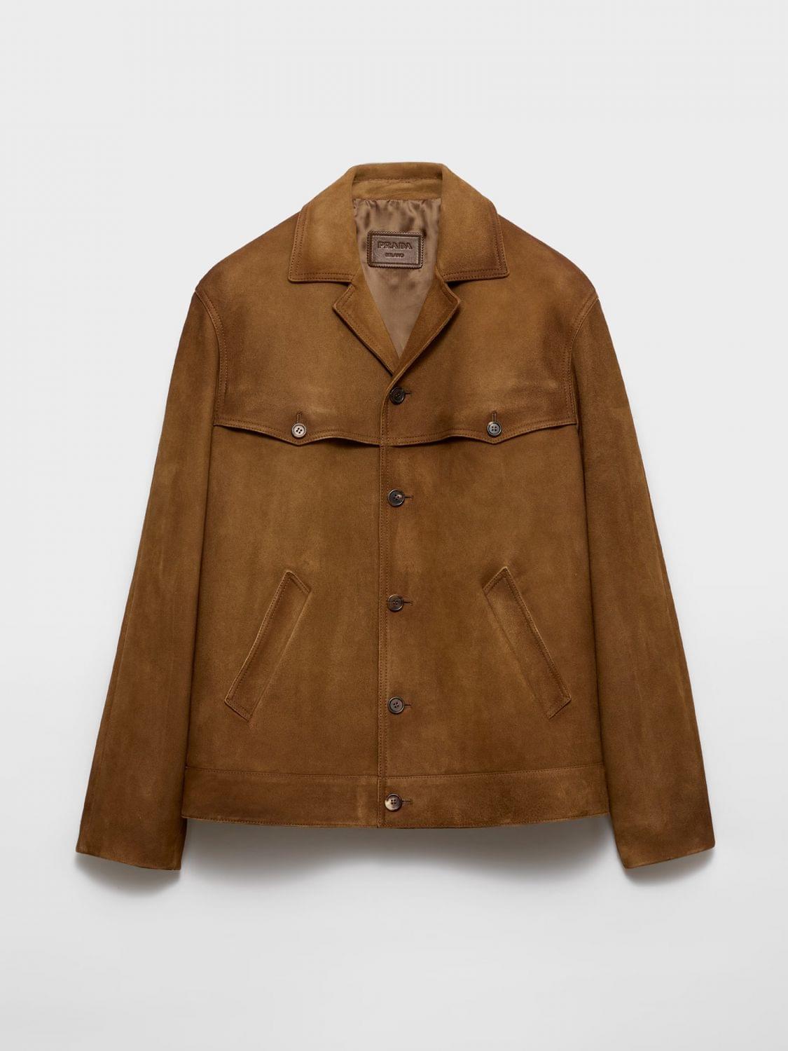 Prada Jacket Men Brown PRADA