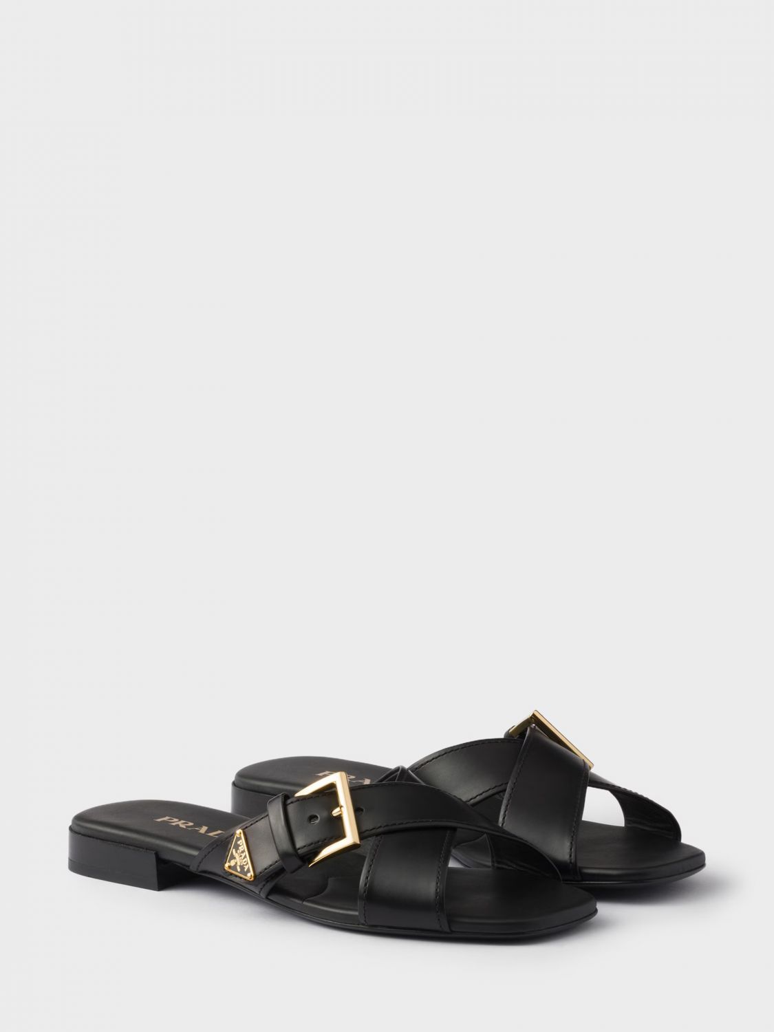 Prada Flat Sandal Woman Black PRADA