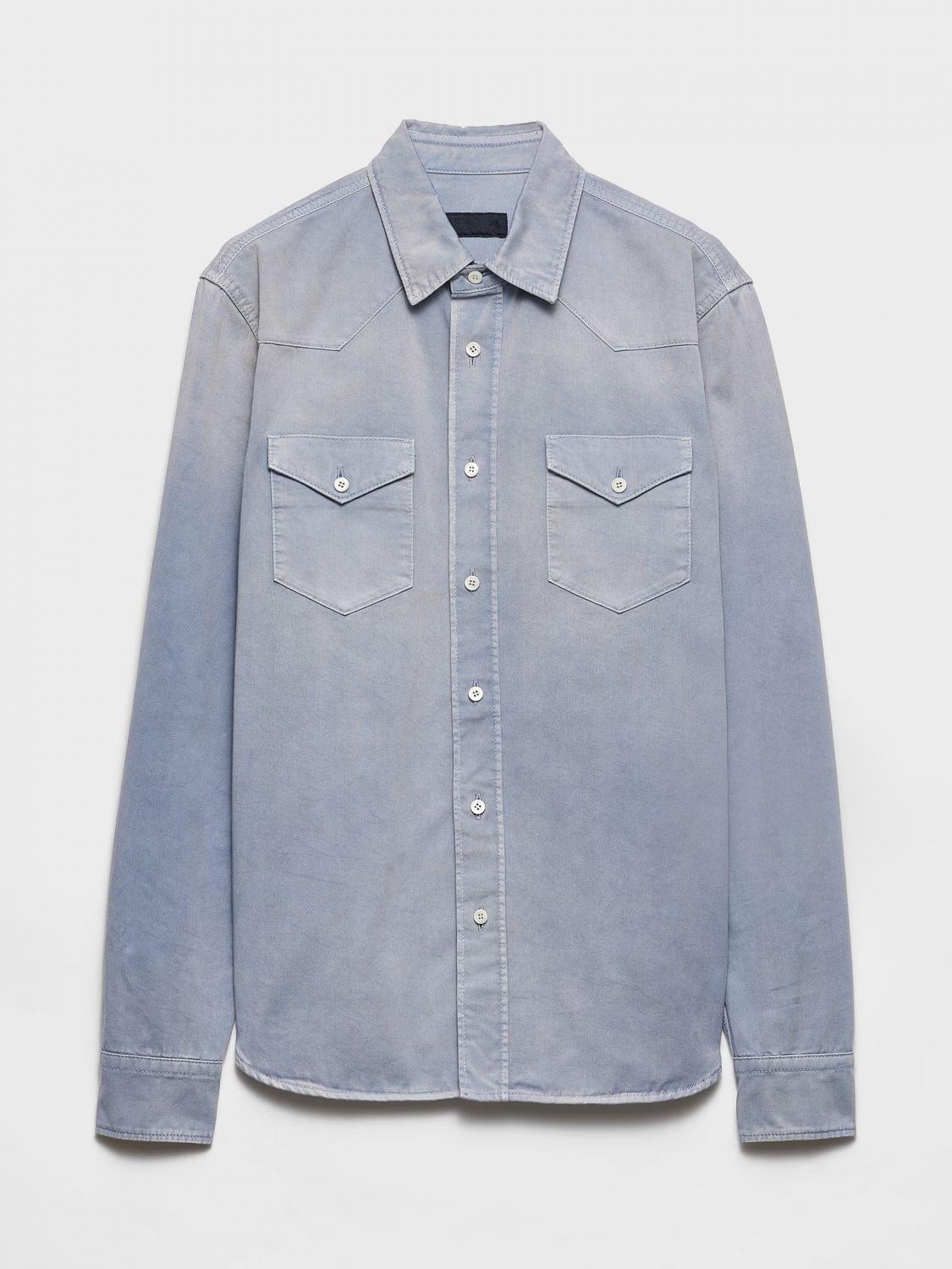 Prada Shirt Men Blue PRADA