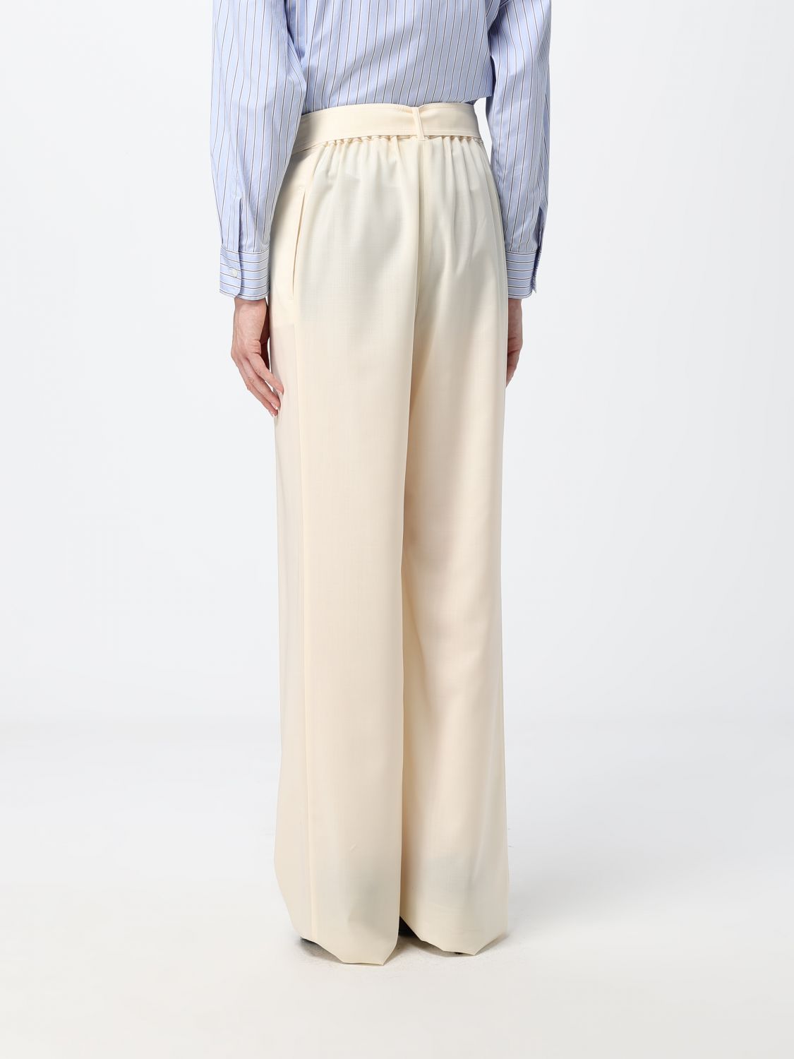 Max Mara Pants Woman White MAX MARA
