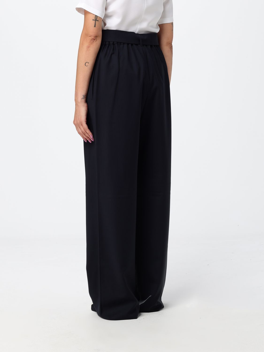 Max Mara Pants Woman Blue MAX MARA