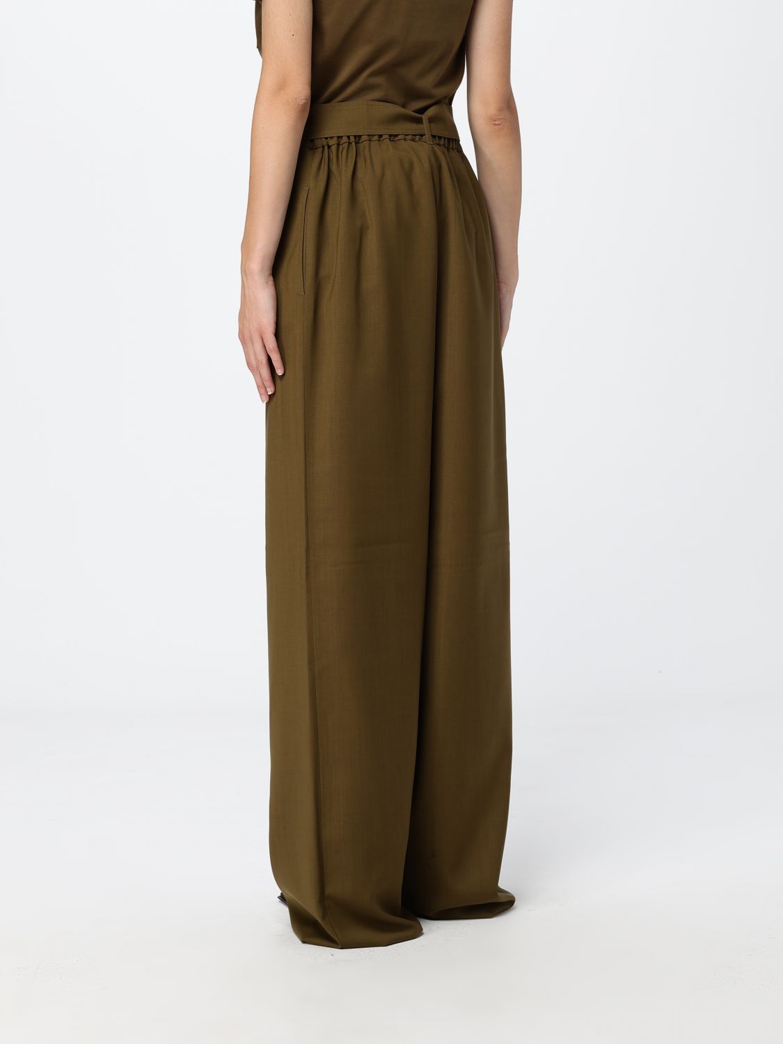 Max Mara Pants Woman Brown MAX MARA